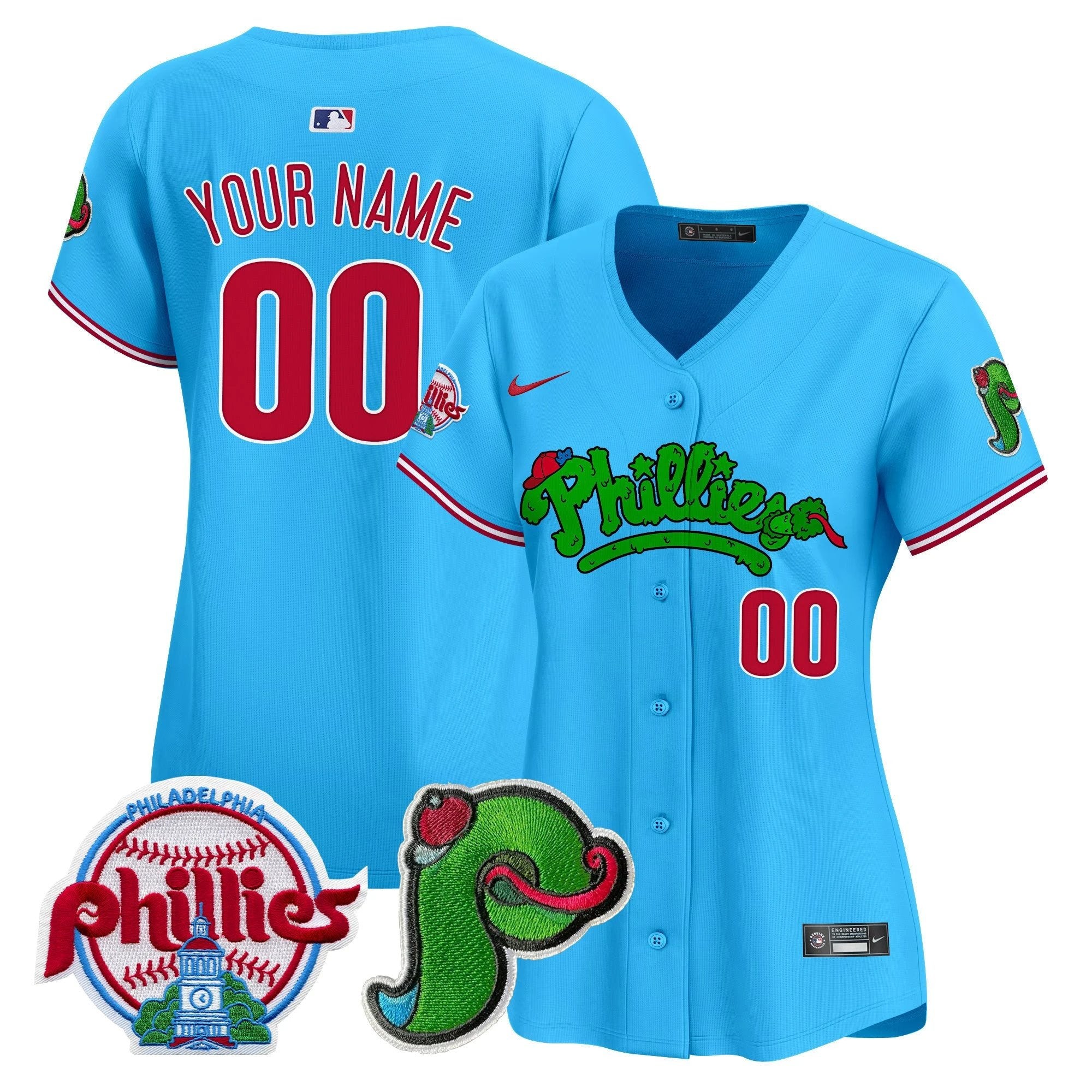 Phillies Phanatic Patch Vapor Premier Limited Custom Jersey V4 - All Stitched by Digigearus
