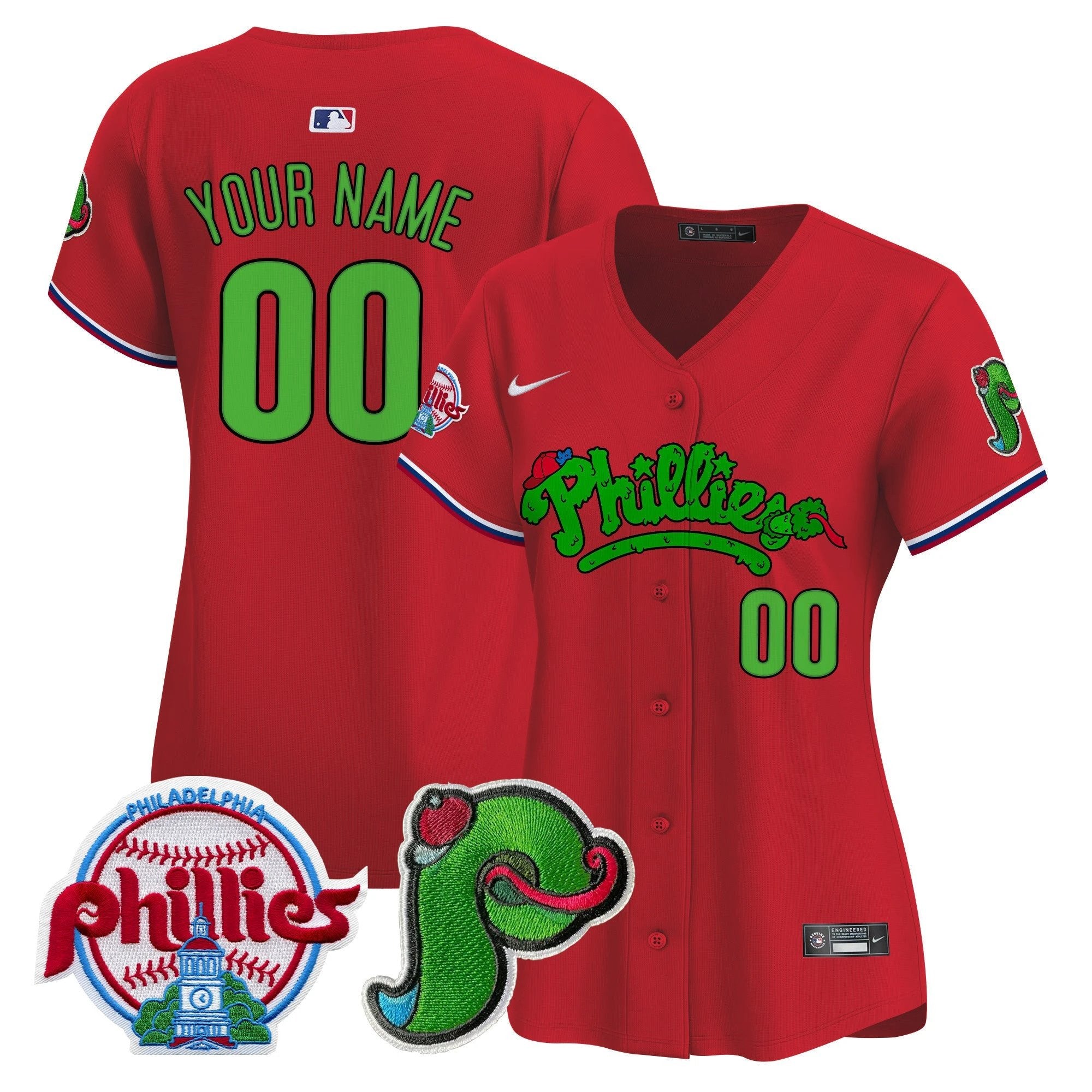 Phillies Phanatic Patch Vapor Premier Limited Custom Jersey V4 - All Stitched by Digigearus