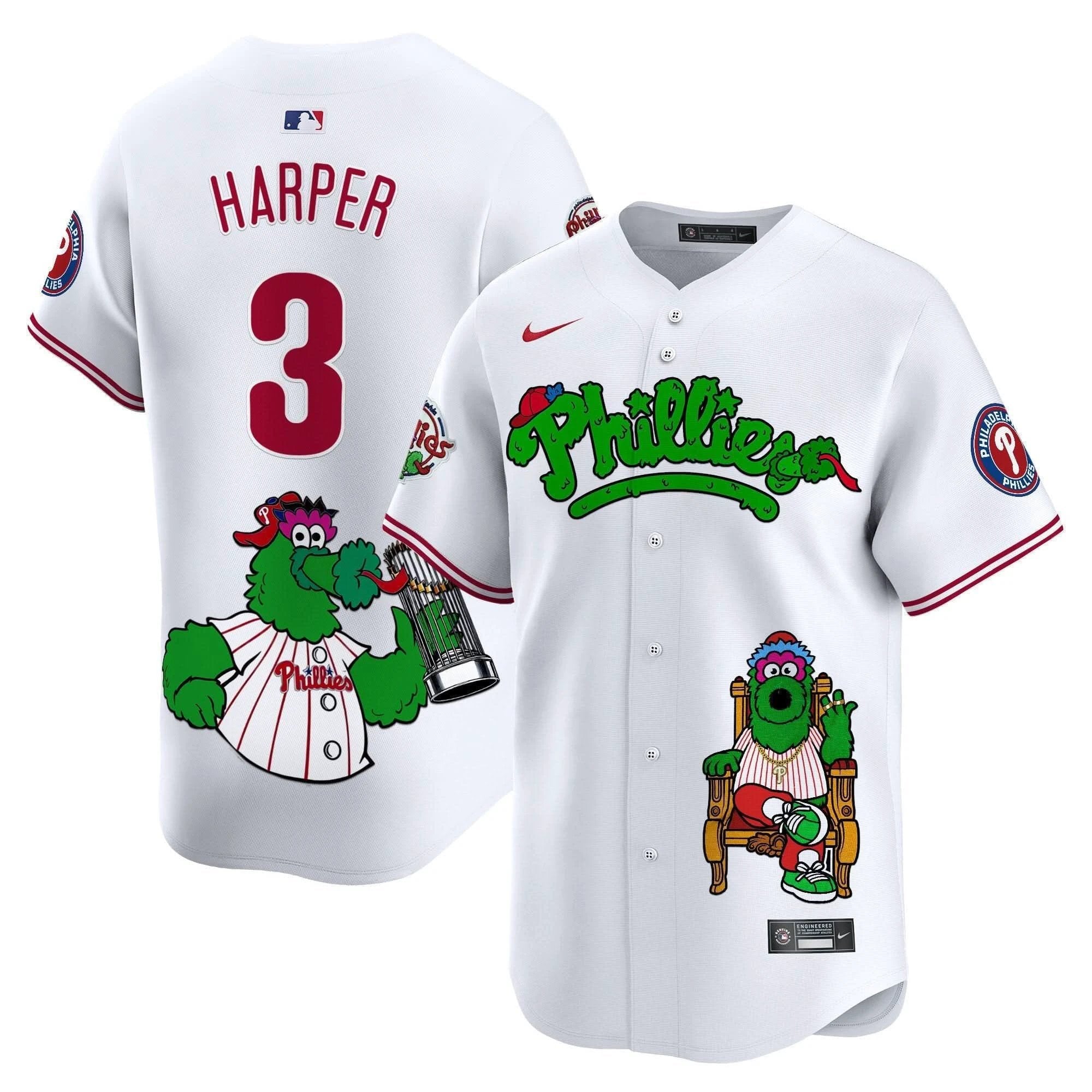 PP Phanatic Vapor Premier Limited Jersey - Printed by Philadelphia Phillies