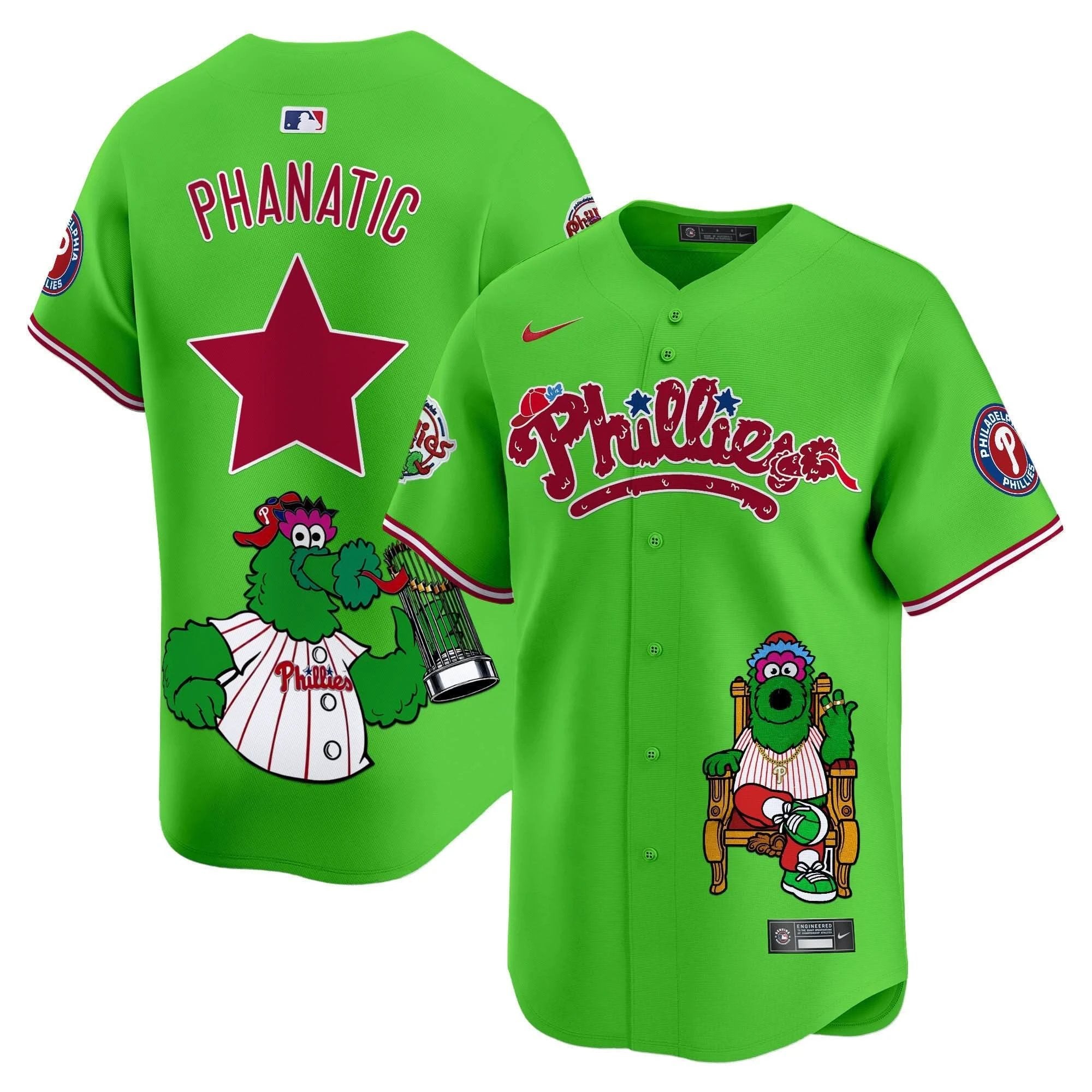 PP Phanatic Vapor Premier Limited Jersey - Printed by Philadelphia Phillies