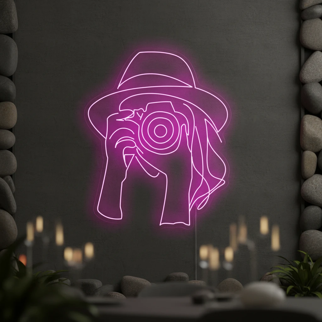 Photography Studio Neon Lights Business Wall Decor Sign by Neonchics