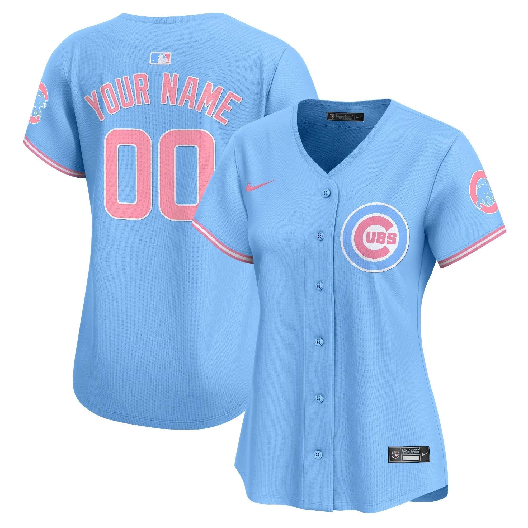 Chicago Cubs Bubblegum Pink Vapor Premier Limited Custom Jersey - All Stitched by Chicago Cubs