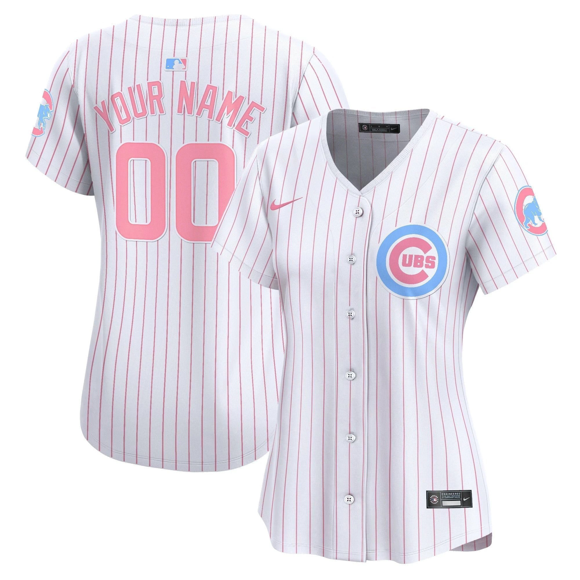 Chicago Cubs Bubblegum Pink Vapor Premier Limited Custom Jersey - All Stitched by Chicago Cubs