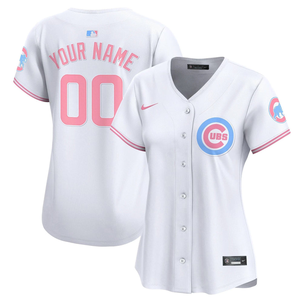 Chicago Cubs Bubblegum Pink Vapor Premier Limited Custom Jersey - All Stitched by Chicago Cubs