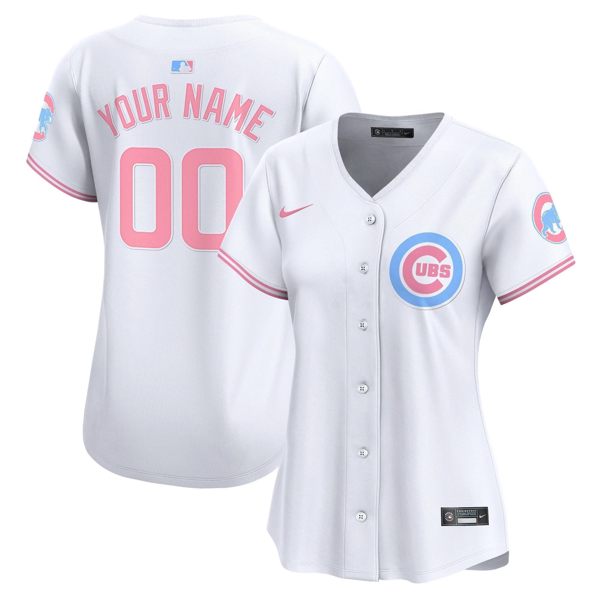 Chicago Cubs Bubblegum Pink Vapor Premier Limited Custom Jersey - All Stitched by Chicago Cubs