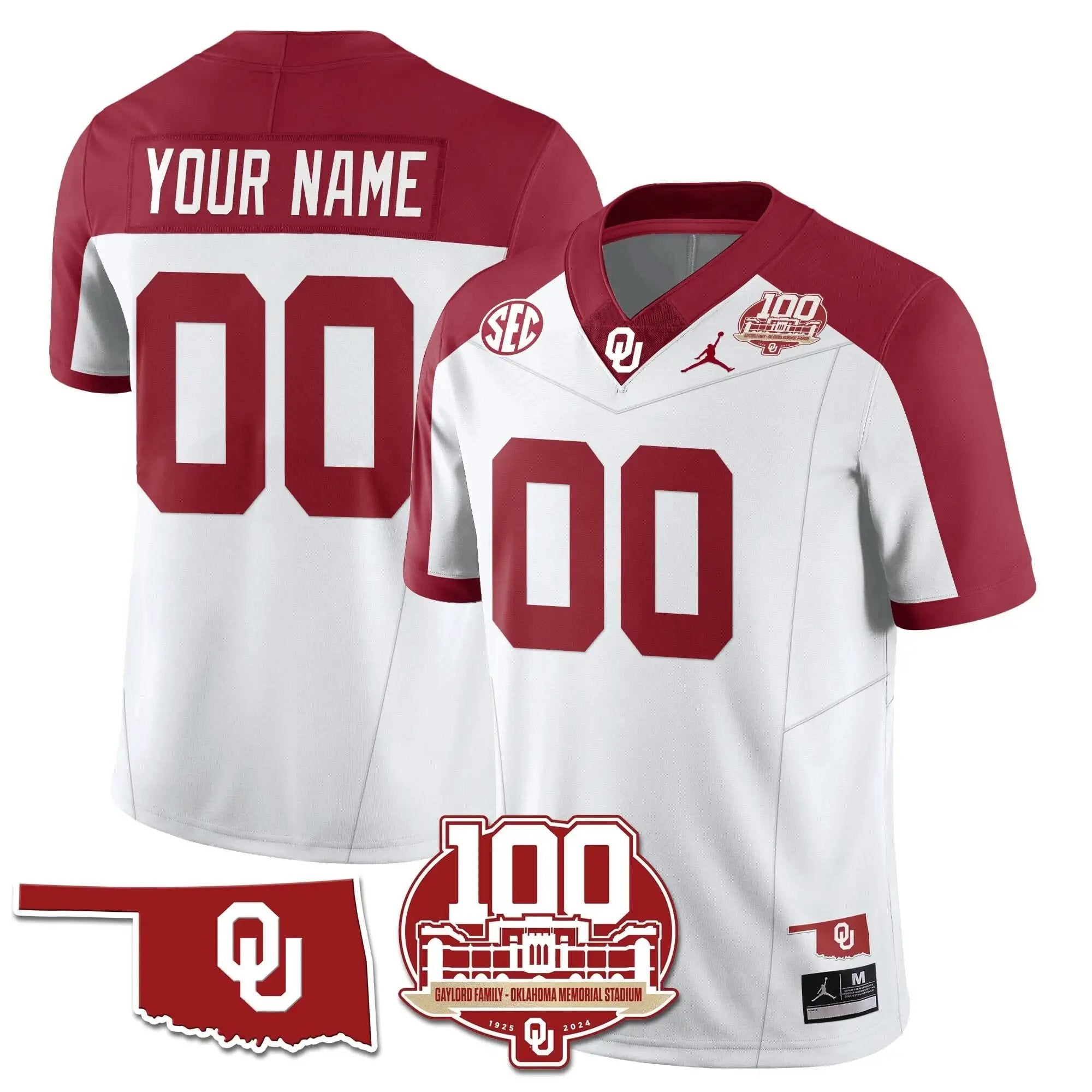 Custom OS 1946-56 Throwback Uniforms - 100th Season by Oklahoma Sooners