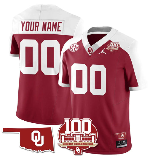Custom OS 1946-56 Throwback Uniforms - 100th Season by Oklahoma Sooners