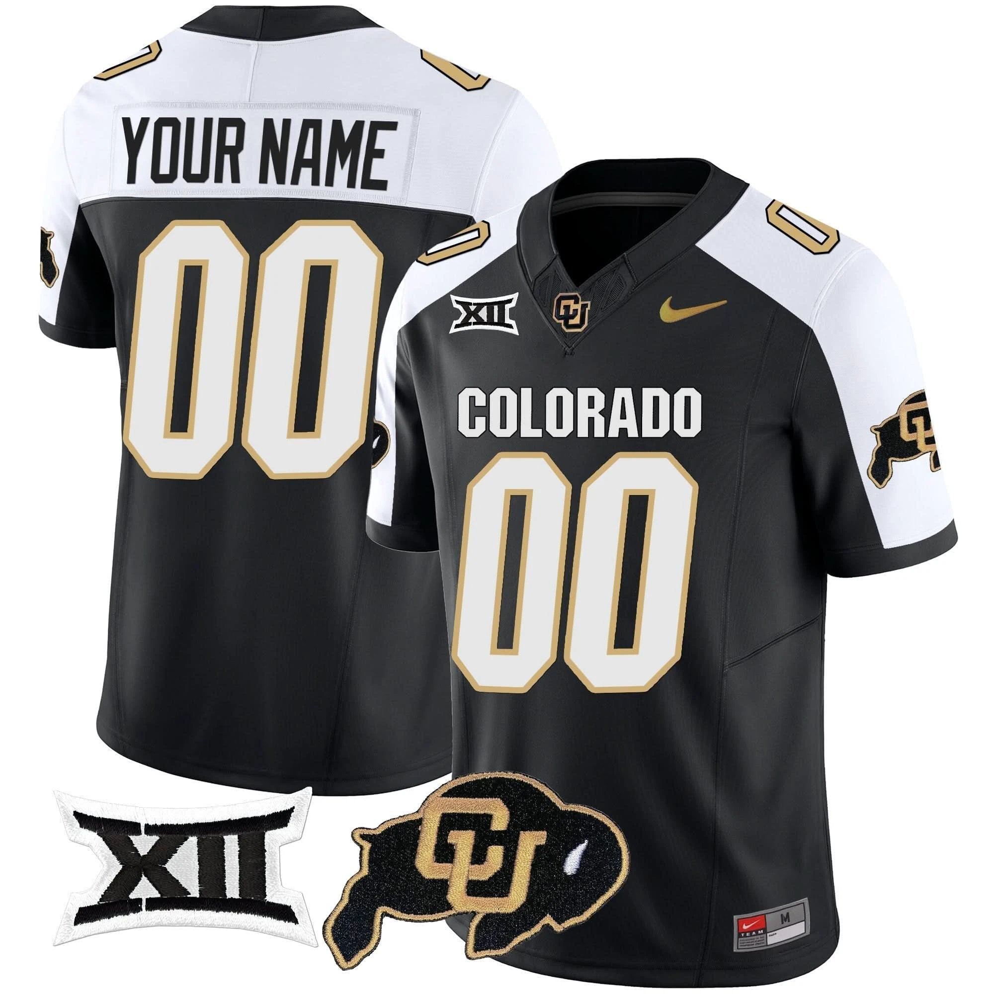 Custom Colorado Buffaloes Jersey Vapor Limited V2 - Big 12 XII Patch - All Stitched by Colorado Buffaloes