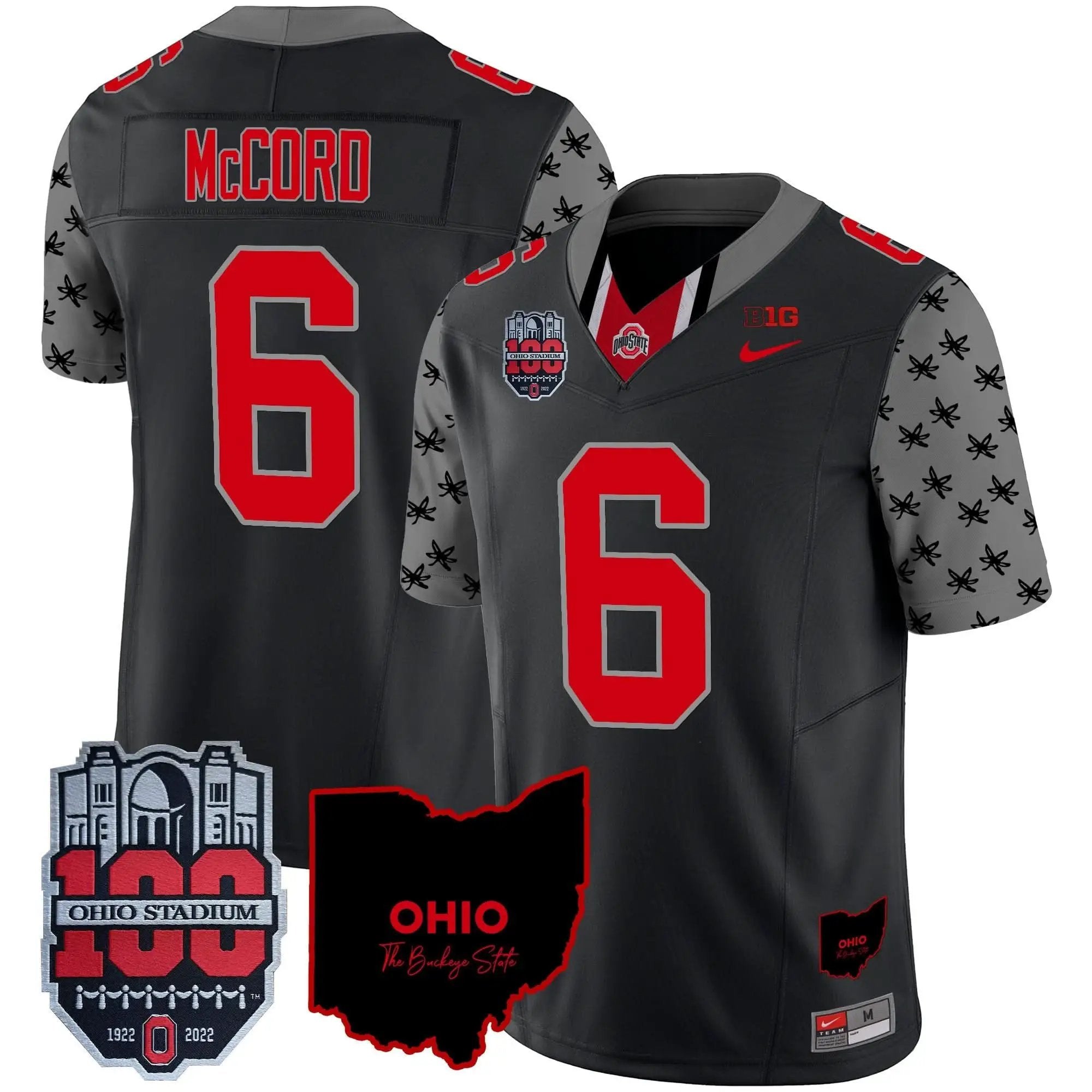 OSB 100th Anniversary Patch Vapor Limited Jersey by Ohio State Buckeyes