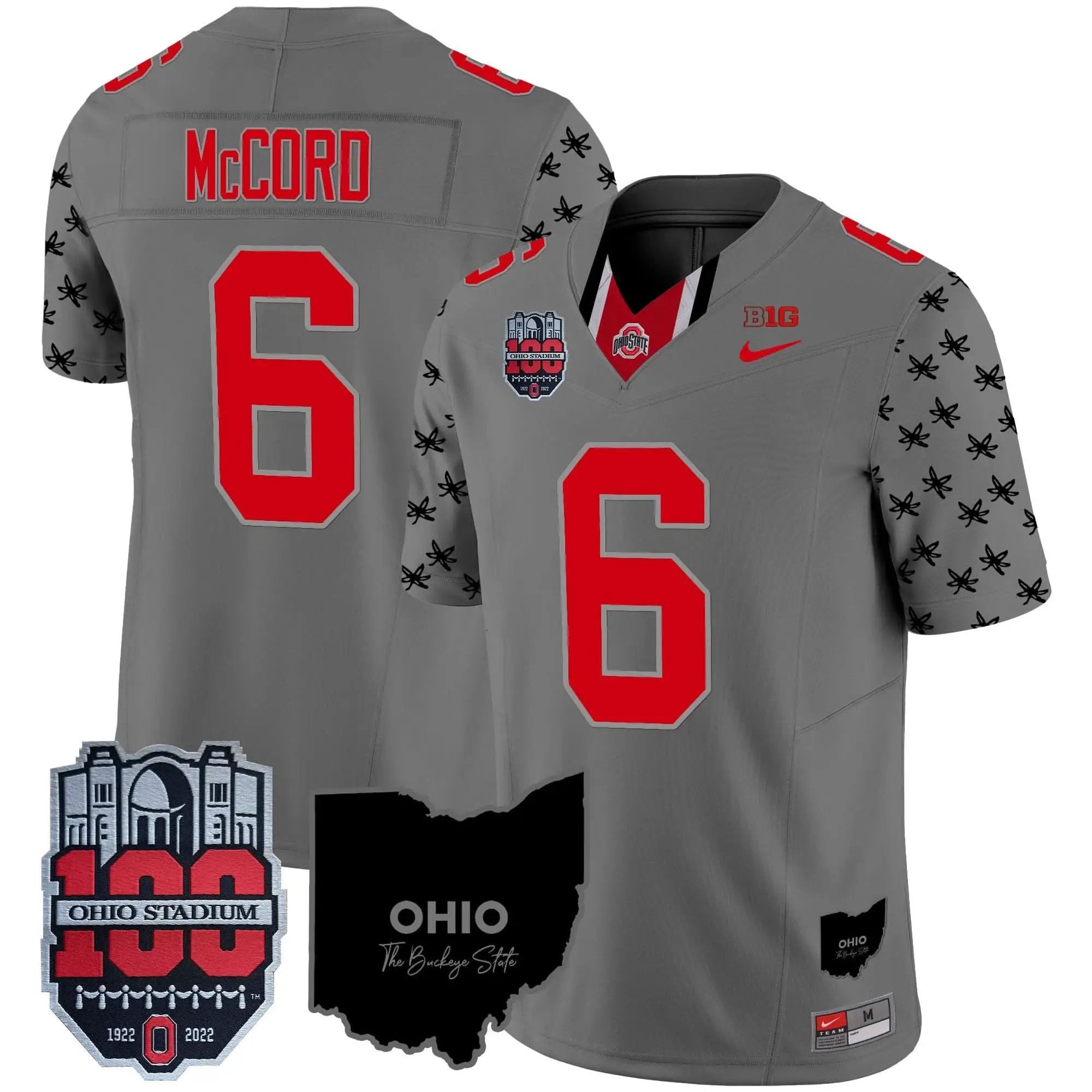 OSB 100th Anniversary Patch Vapor Limited Jersey by Ohio State Buckeyes