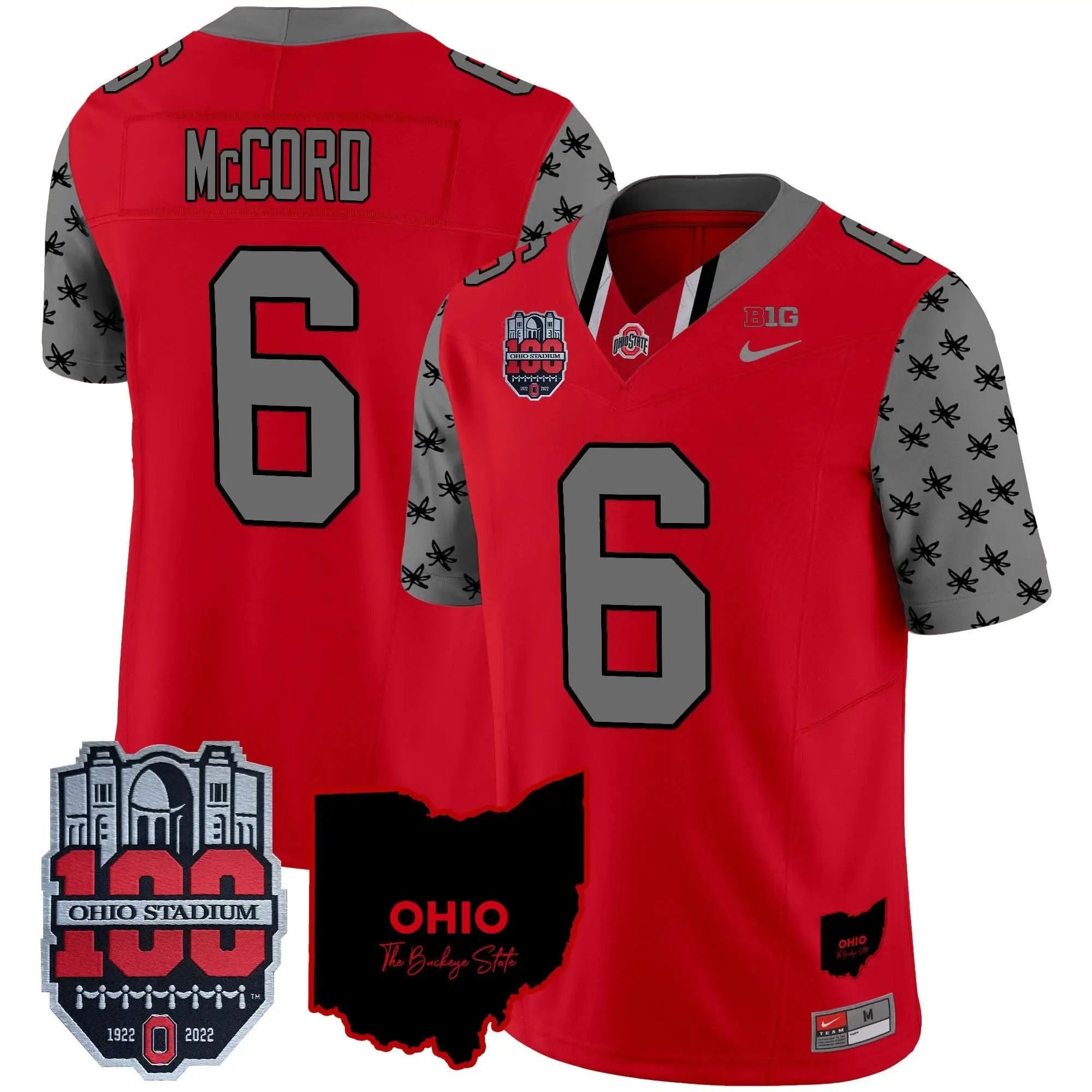 OSB 100th Anniversary Patch Vapor Limited Jersey by Ohio State Buckeyes