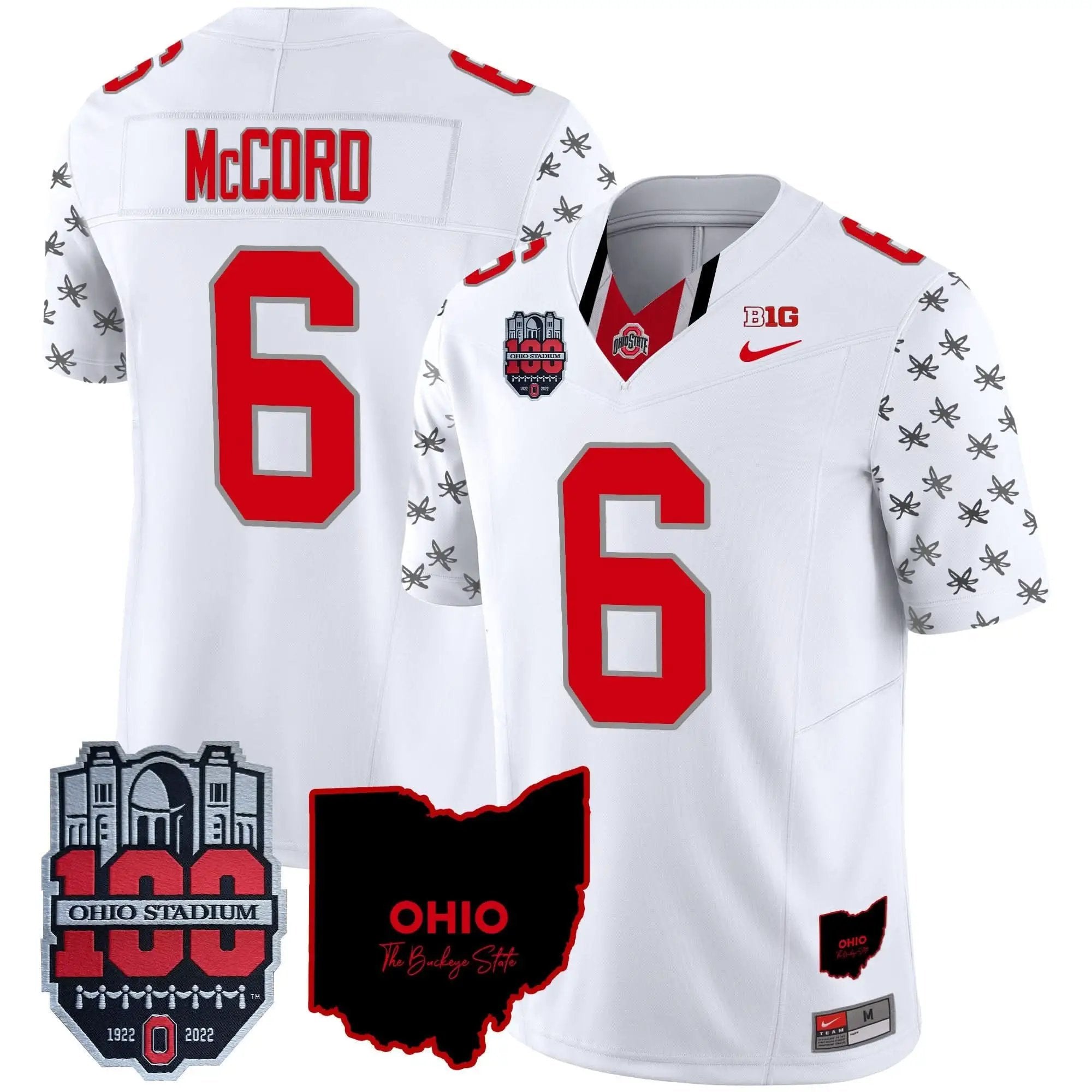 OSB 100th Anniversary Patch Vapor Limited Jersey by Ohio State Buckeyes