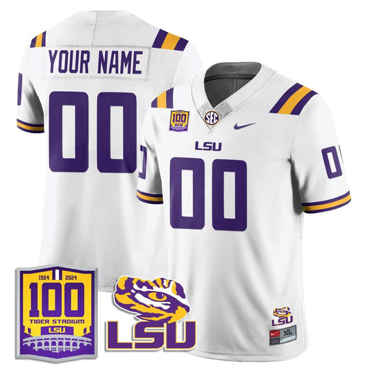 Custom LSU Football 2024 Vapor Jersey - 100th Tigers Stadium by LSU Tigers