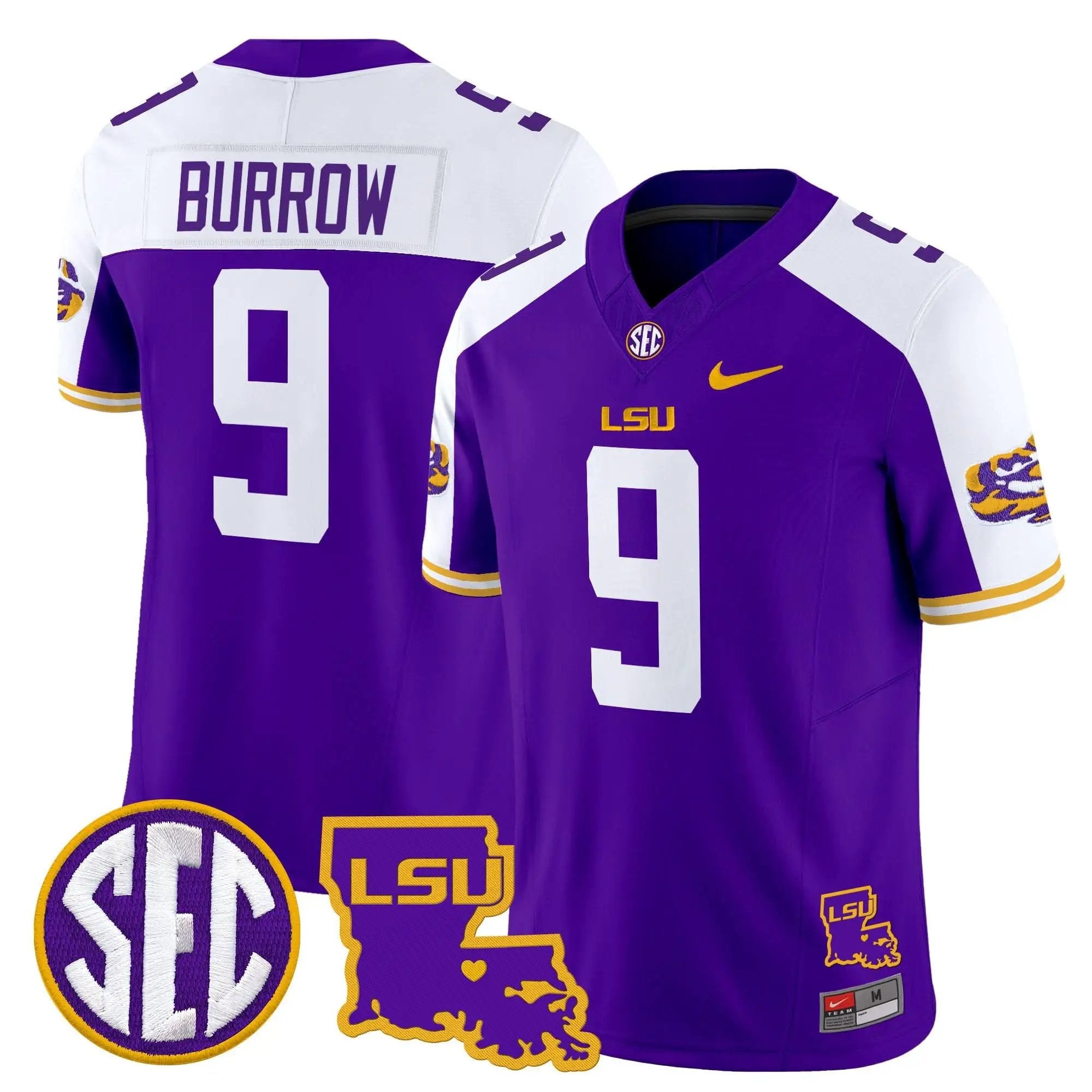 LSU 2025 Louisiana Patch Vapor Limited Jersey by LSU Tigers