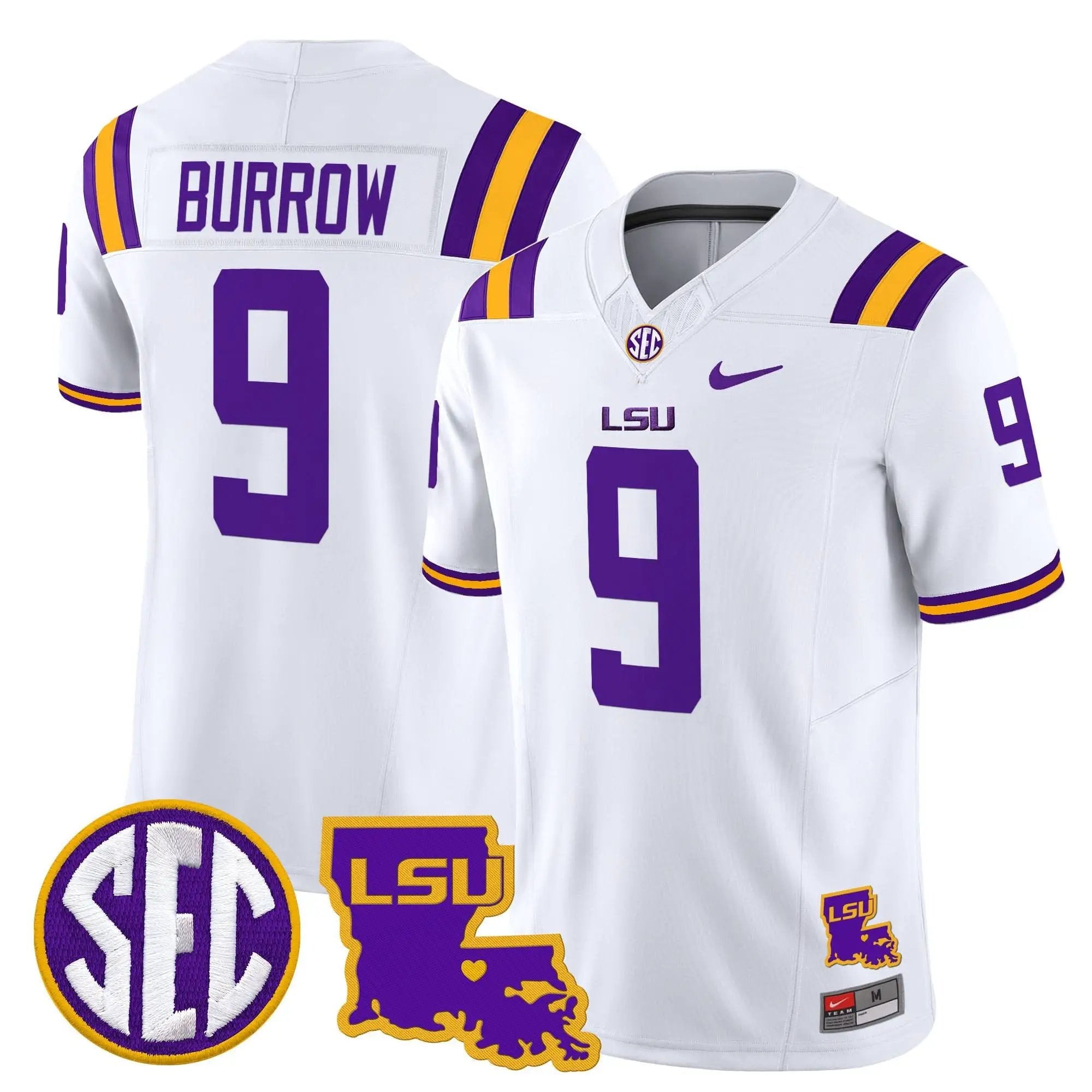 LSU 2025 Louisiana Patch Vapor Limited Jersey by LSU Tigers