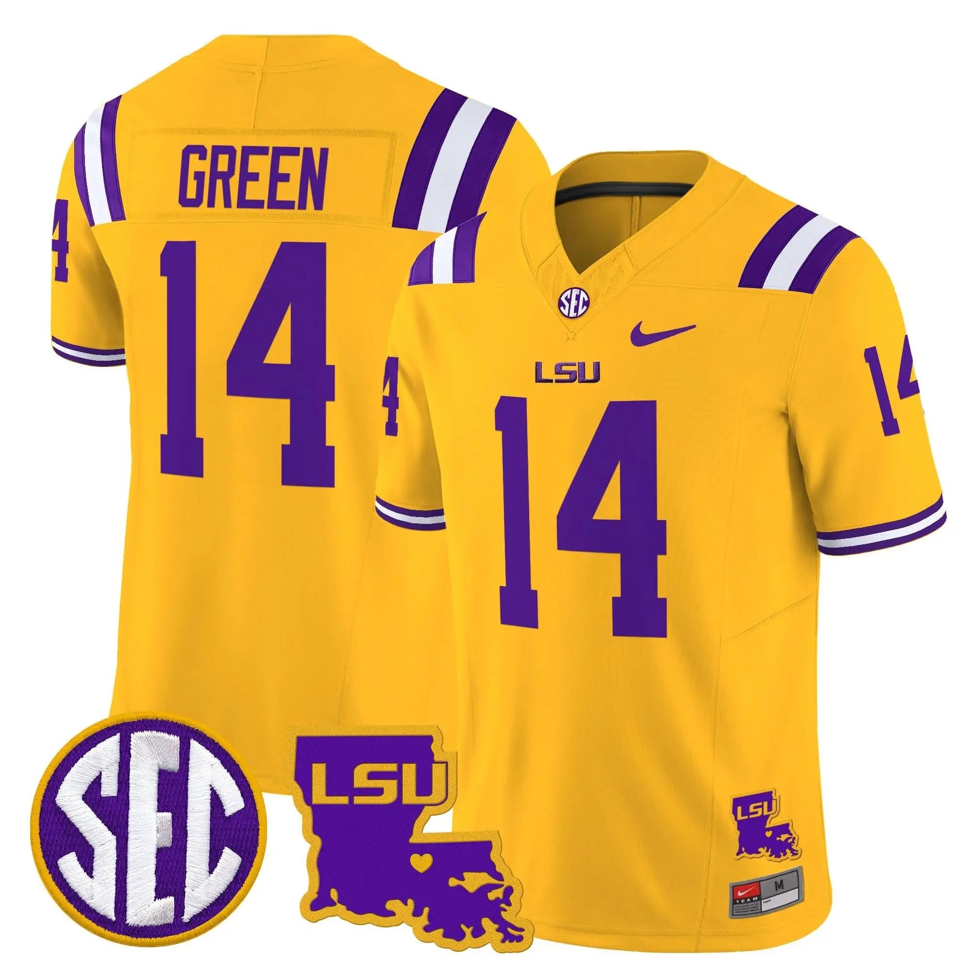 LSU 2025 Louisiana Patch Vapor Limited Jersey by LSU Tigers