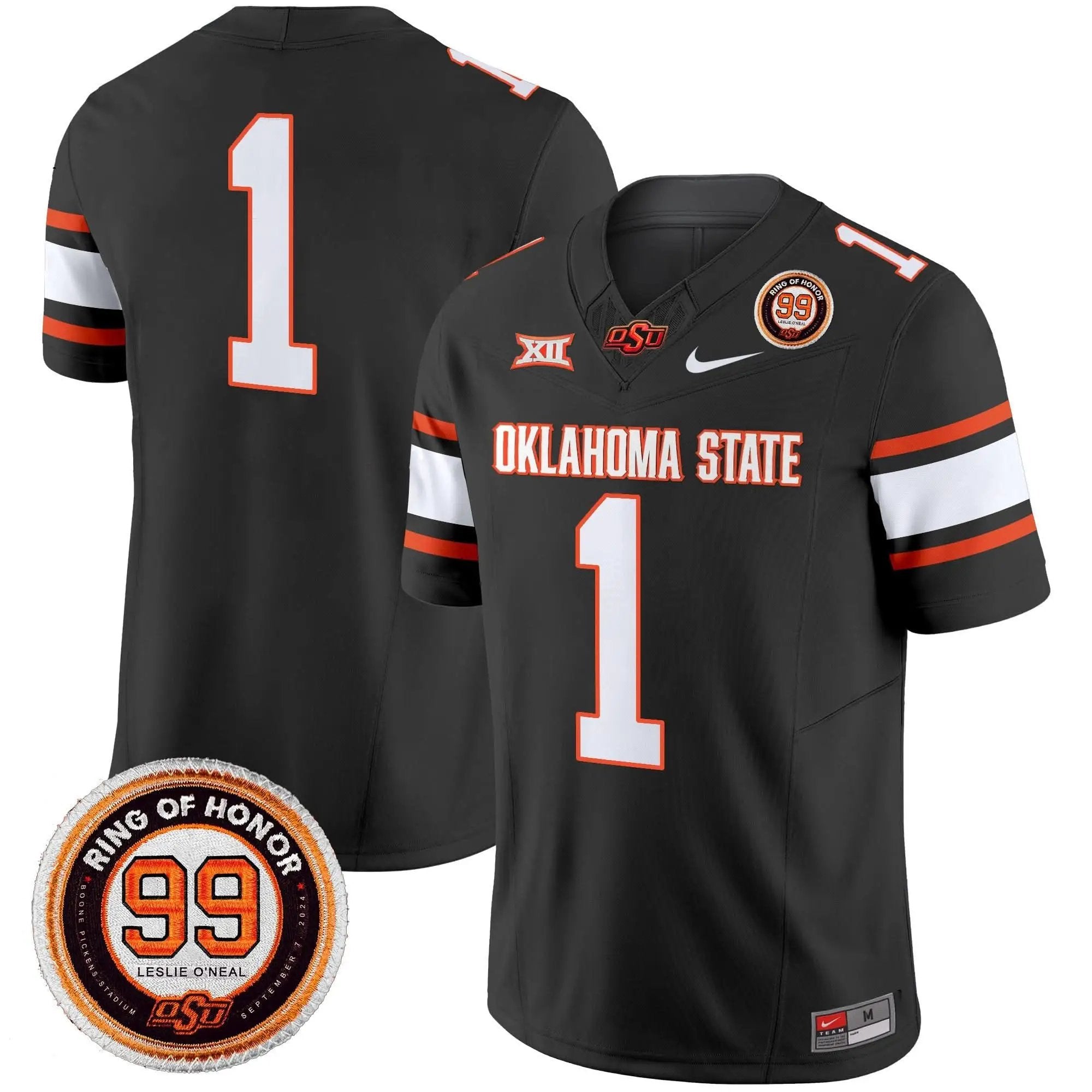 OSD Leslie O'neal Patch Vapor Limited Jersey by Oklahoma State Cowboys