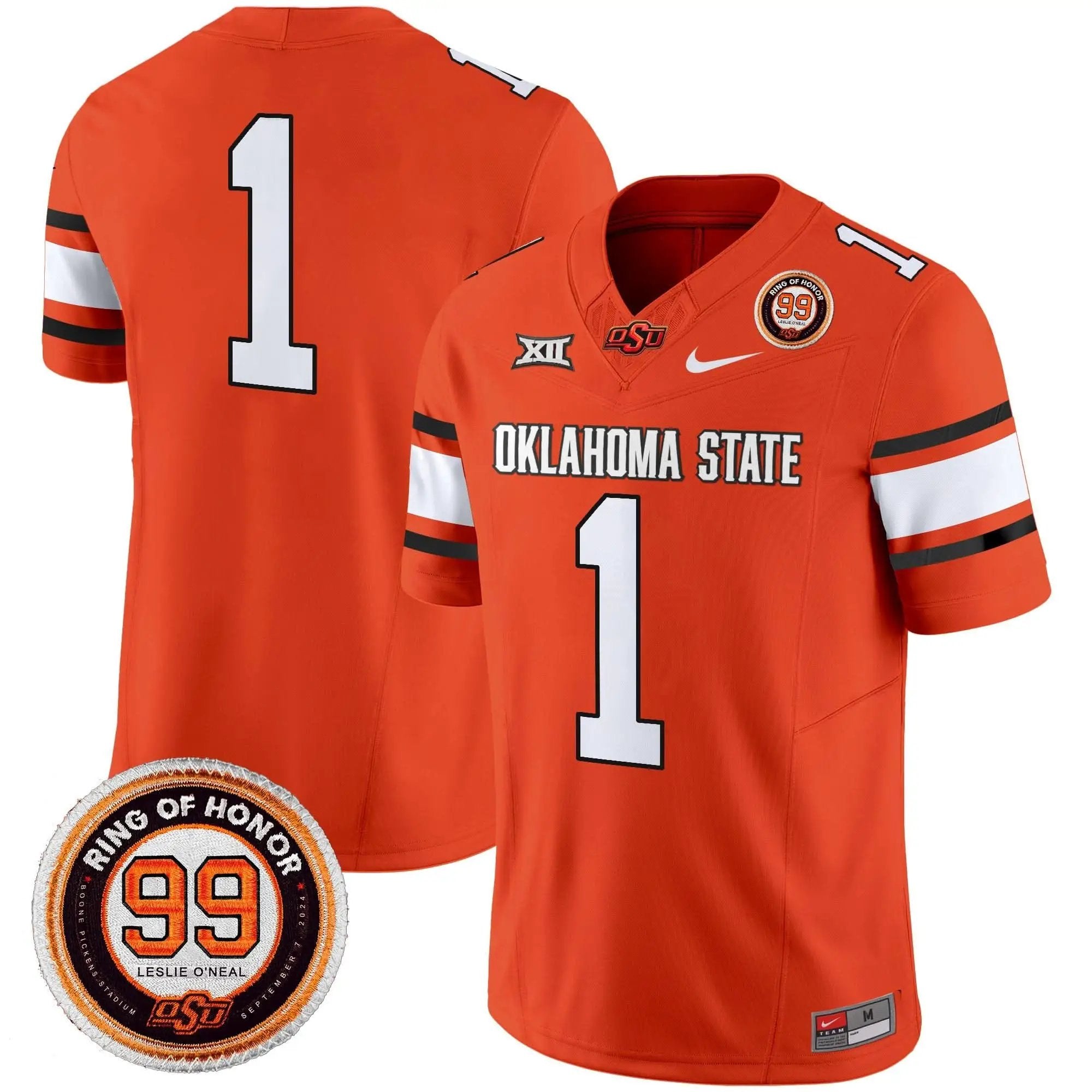 OSD Leslie O'neal Patch Vapor Limited Jersey by Oklahoma State Cowboys