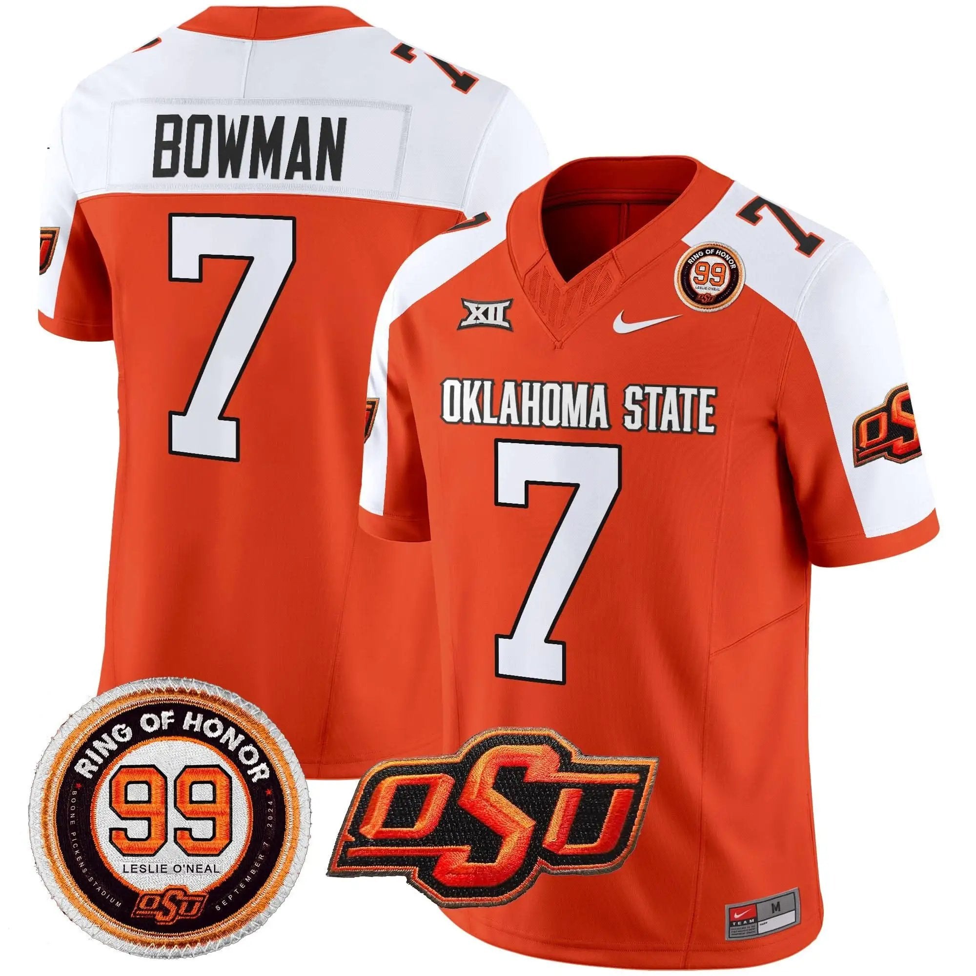 OSD Leslie O'neal Patch Vapor Limited Jersey by Oklahoma State Cowboys