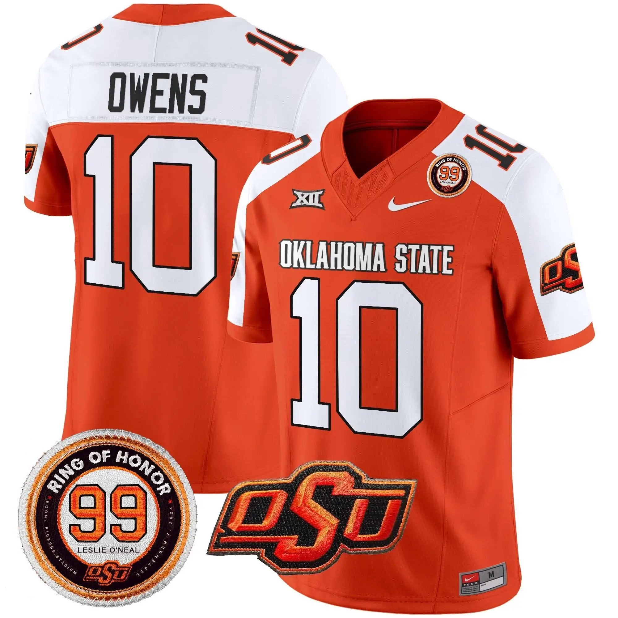 OSD Leslie O'neal Patch Vapor Limited Jersey by Oklahoma State Cowboys