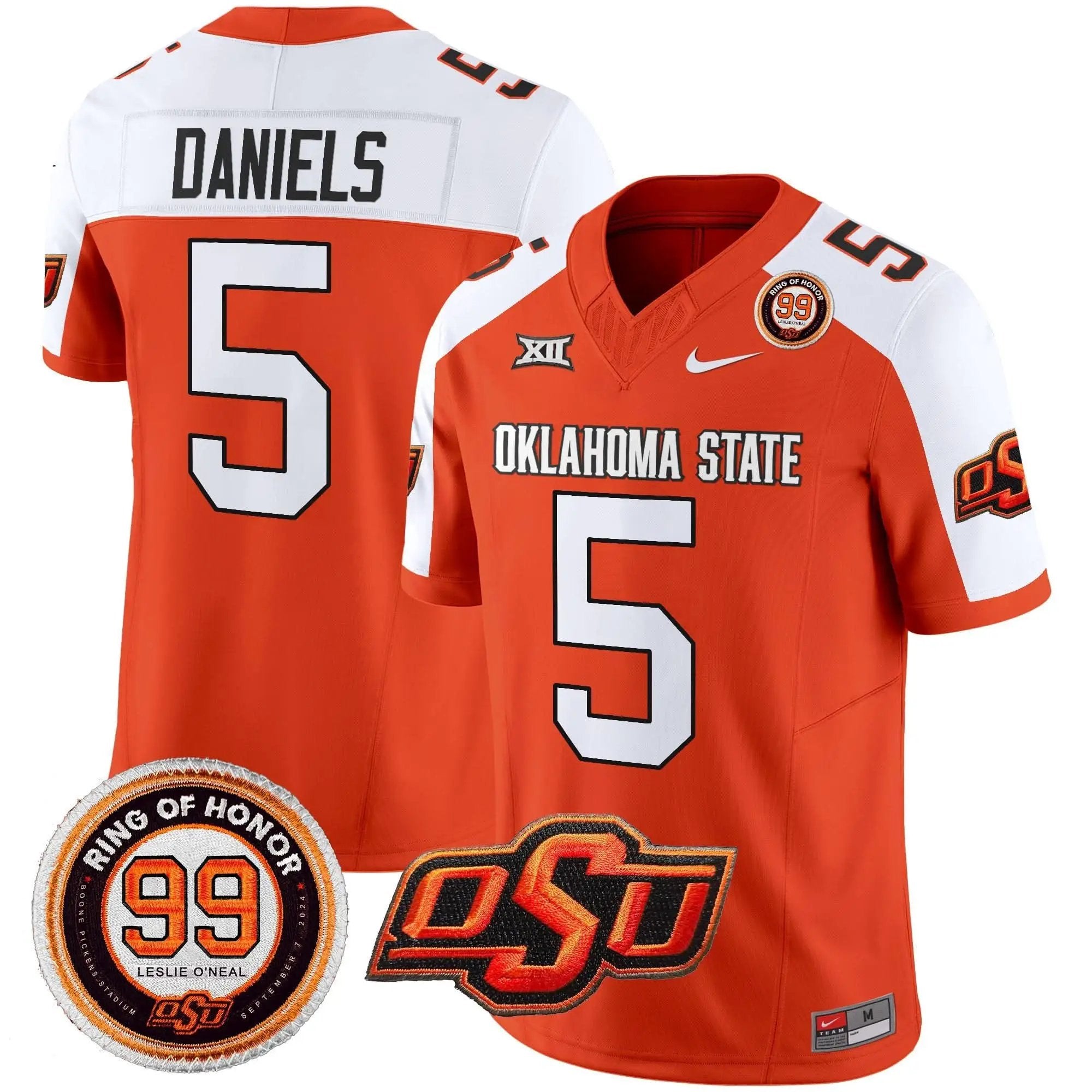 OSD Leslie O'neal Patch Vapor Limited Jersey by Oklahoma State Cowboys