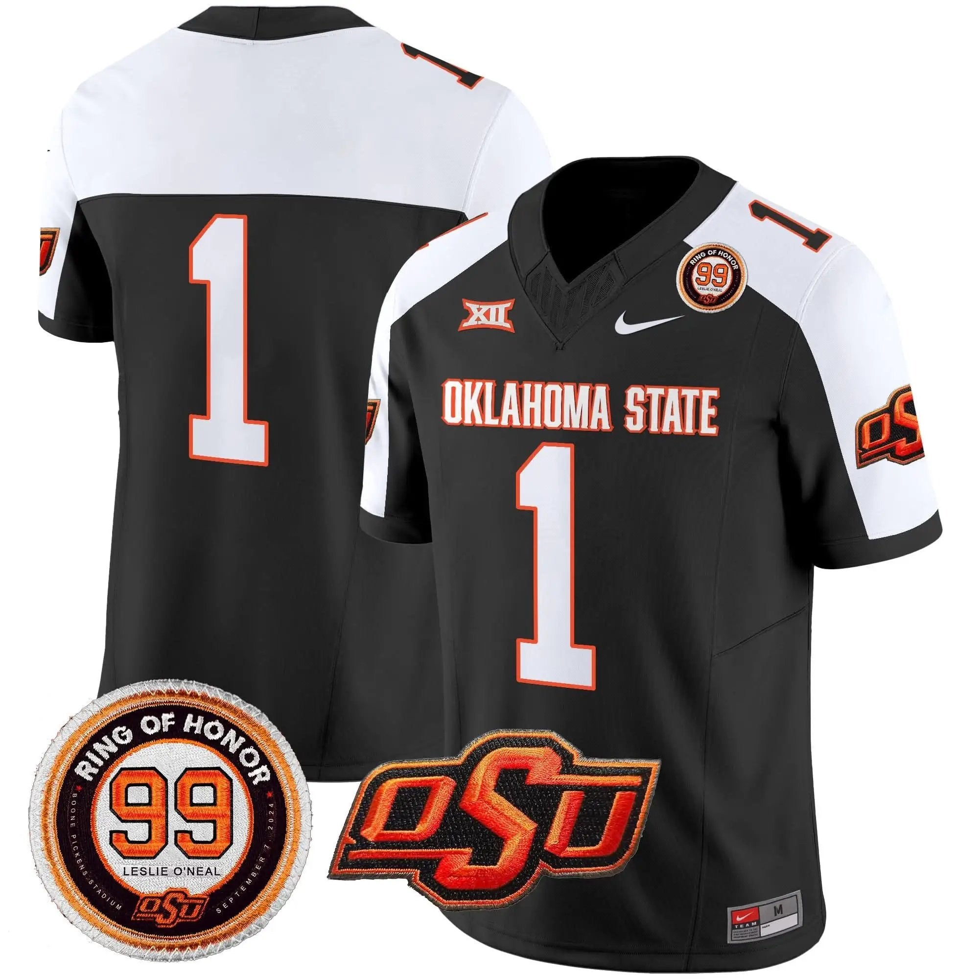 OSD Leslie O'neal Patch Vapor Limited Jersey by Oklahoma State Cowboys