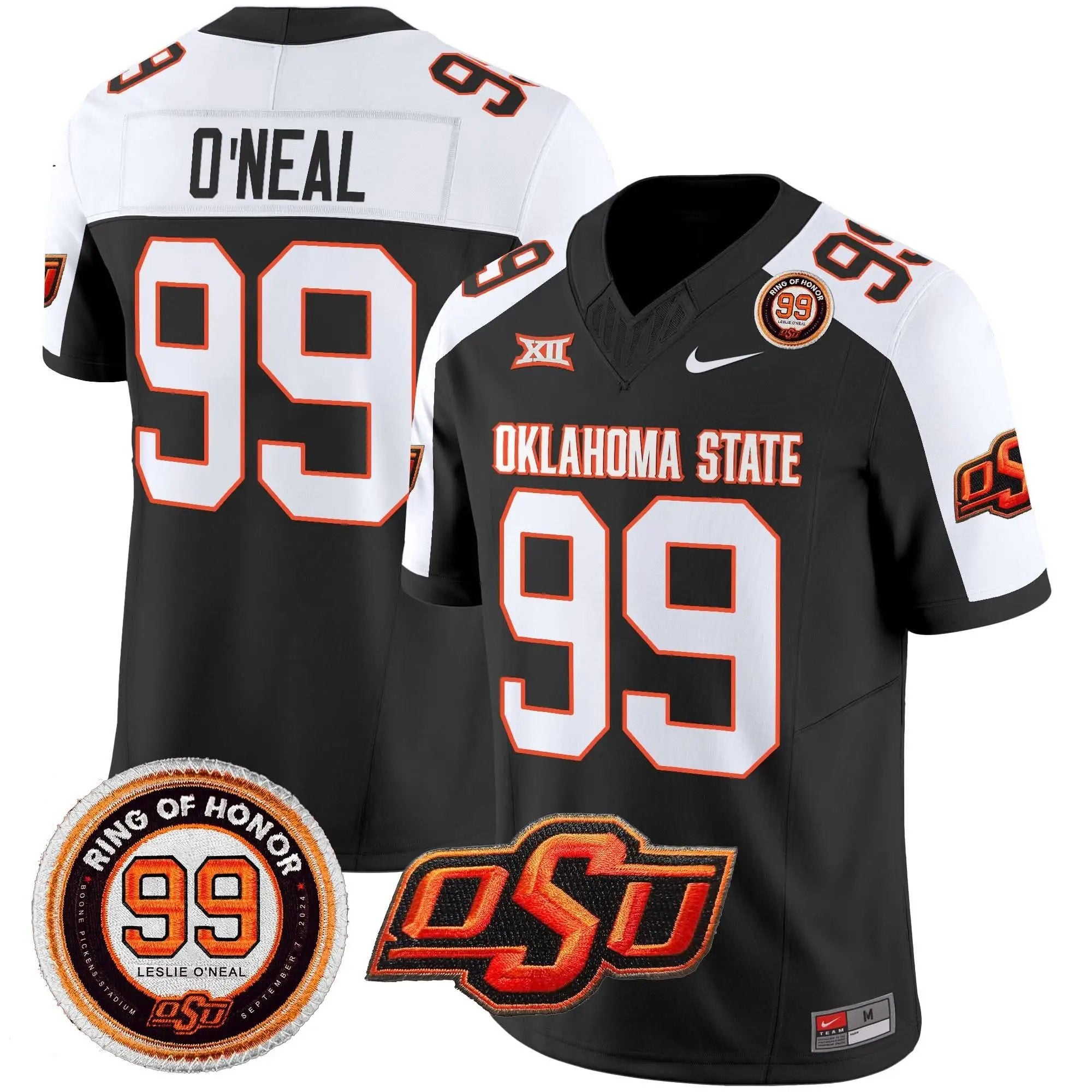OSD Leslie O'neal Patch Vapor Limited Jersey by Oklahoma State Cowboys