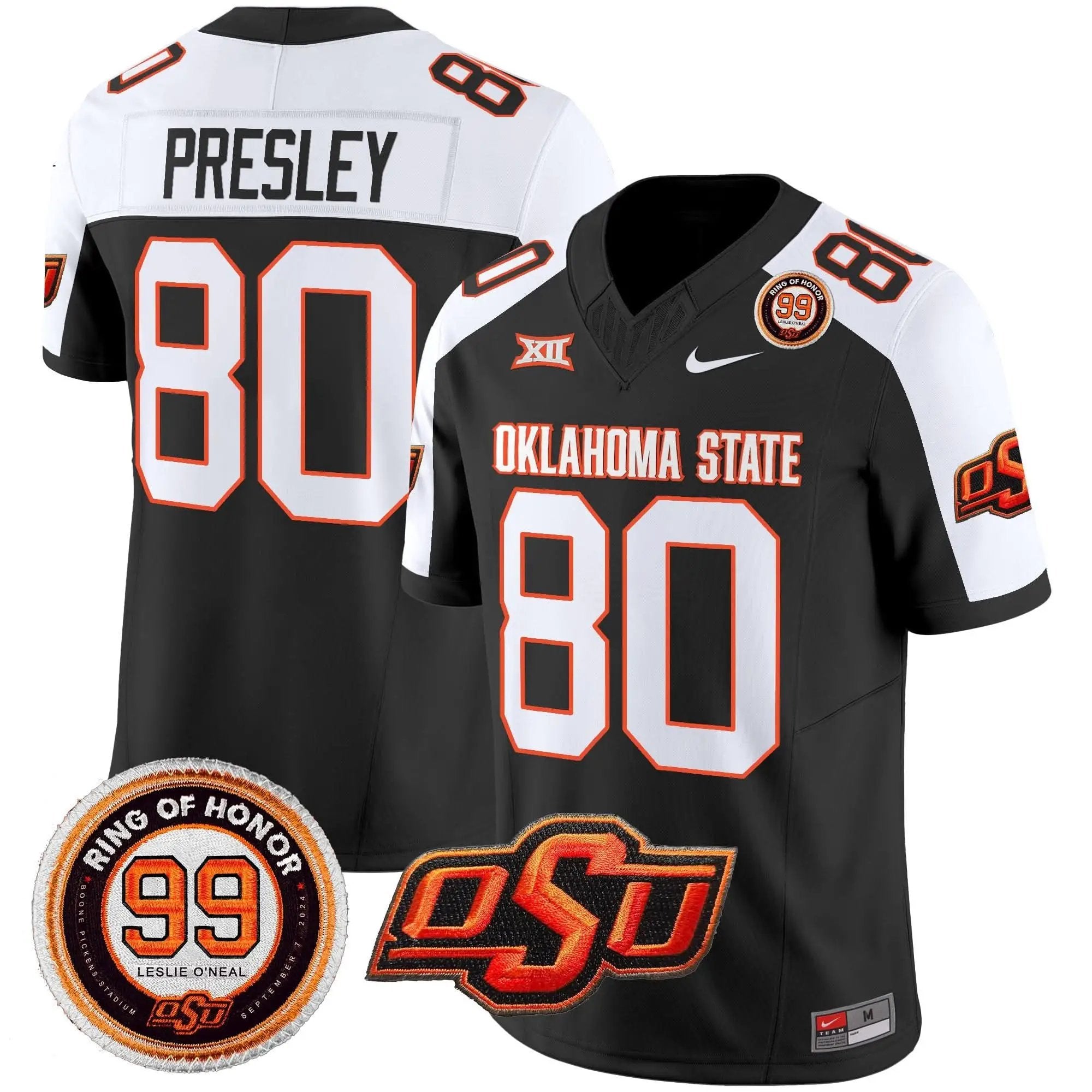 OSD Leslie O'neal Patch Vapor Limited Jersey by Oklahoma State Cowboys