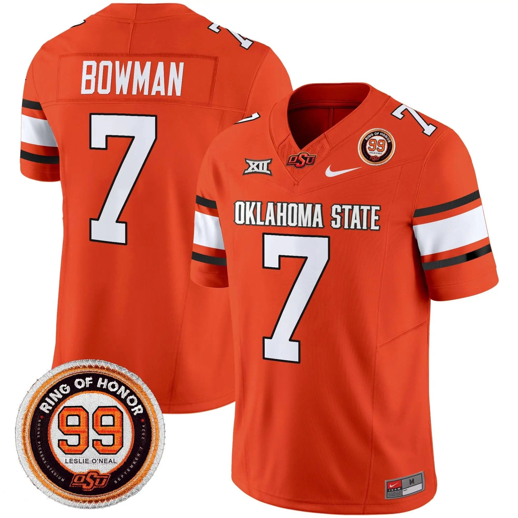 OSD Leslie O'neal Patch Vapor Limited Jersey by Oklahoma State Cowboys