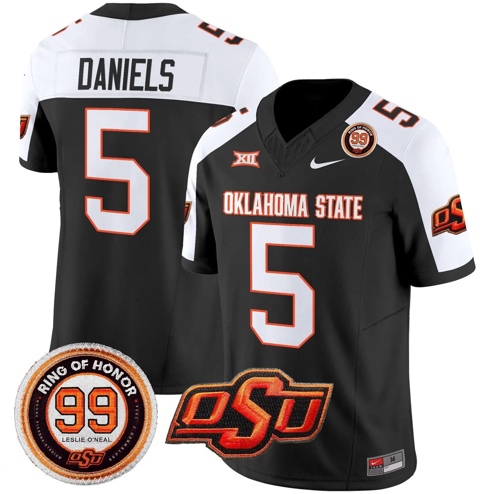 OSD Leslie O'neal Patch Vapor Limited Jersey by Oklahoma State Cowboys
