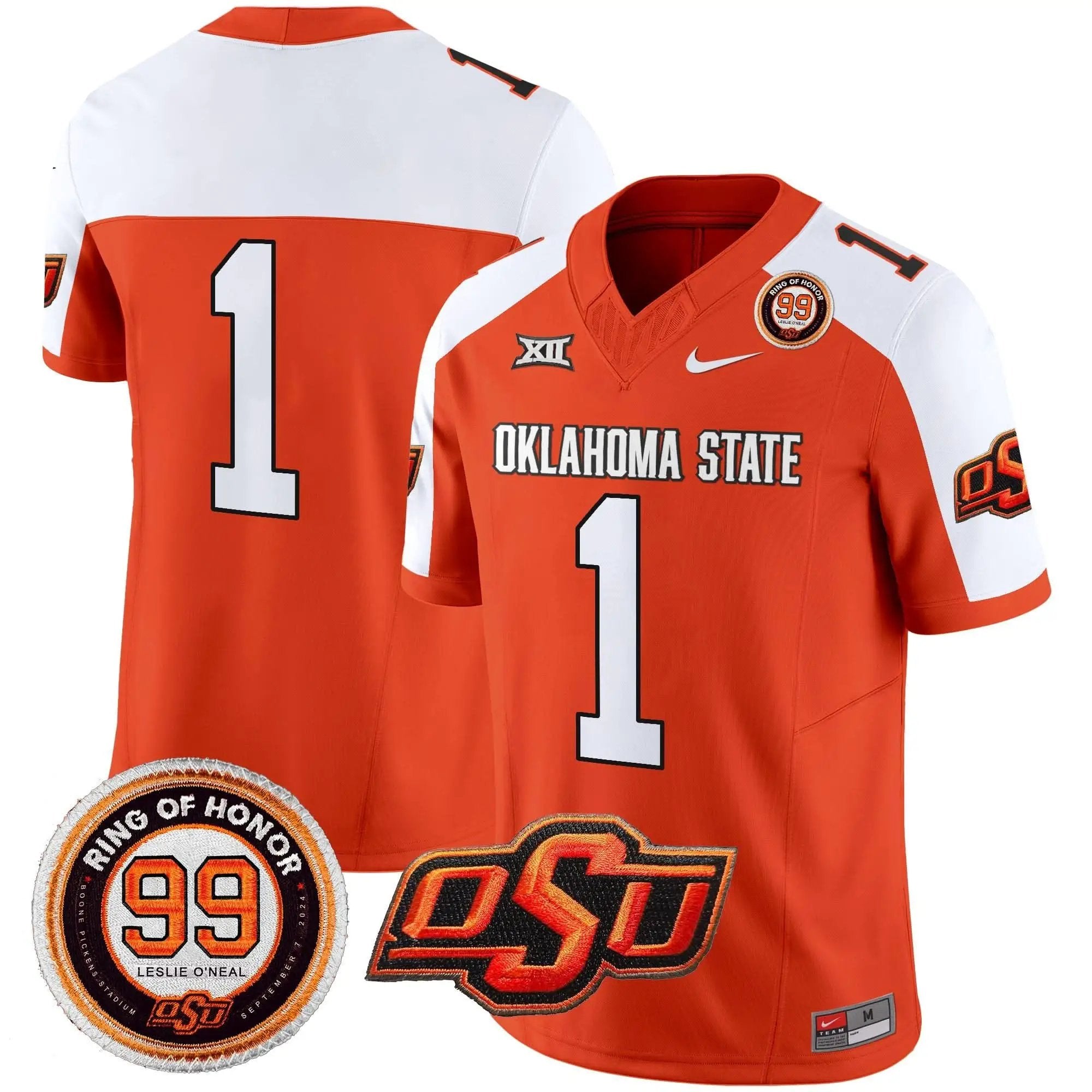 OSD Leslie O'neal Patch Vapor Limited Jersey by Oklahoma State Cowboys