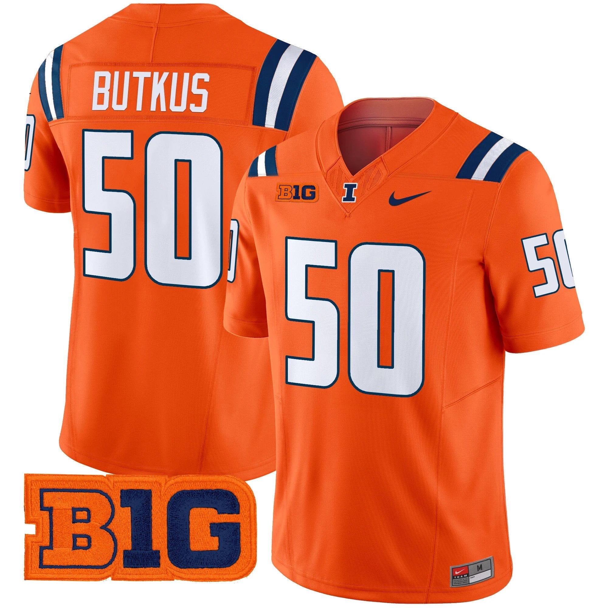 Men's Illinois Fighting Illini 2025 Vapor Limited Jersey - All Stitched by bustlight