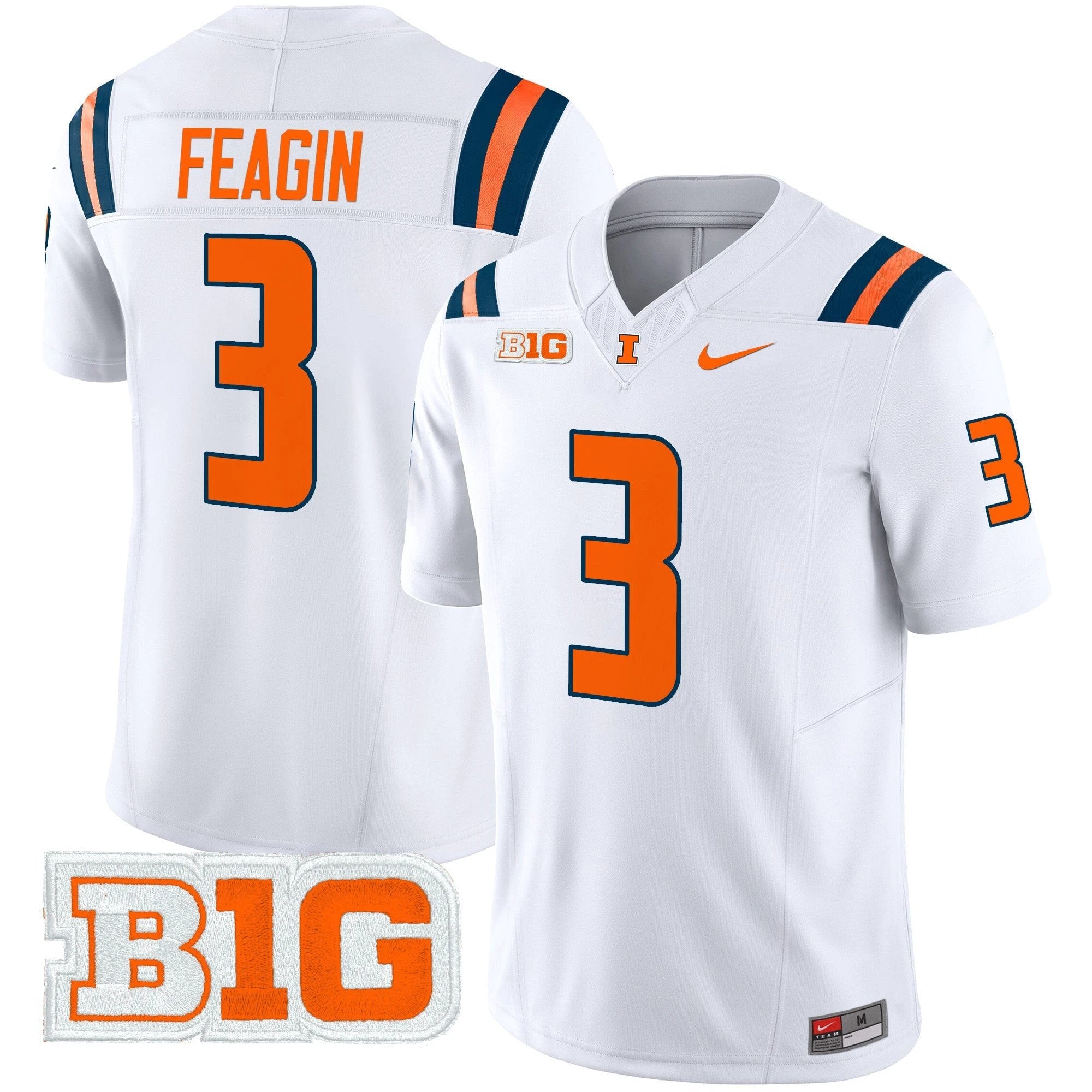 Men's Illinois Fighting Illini 2025 Vapor Limited Jersey - All Stitched by bustlight
