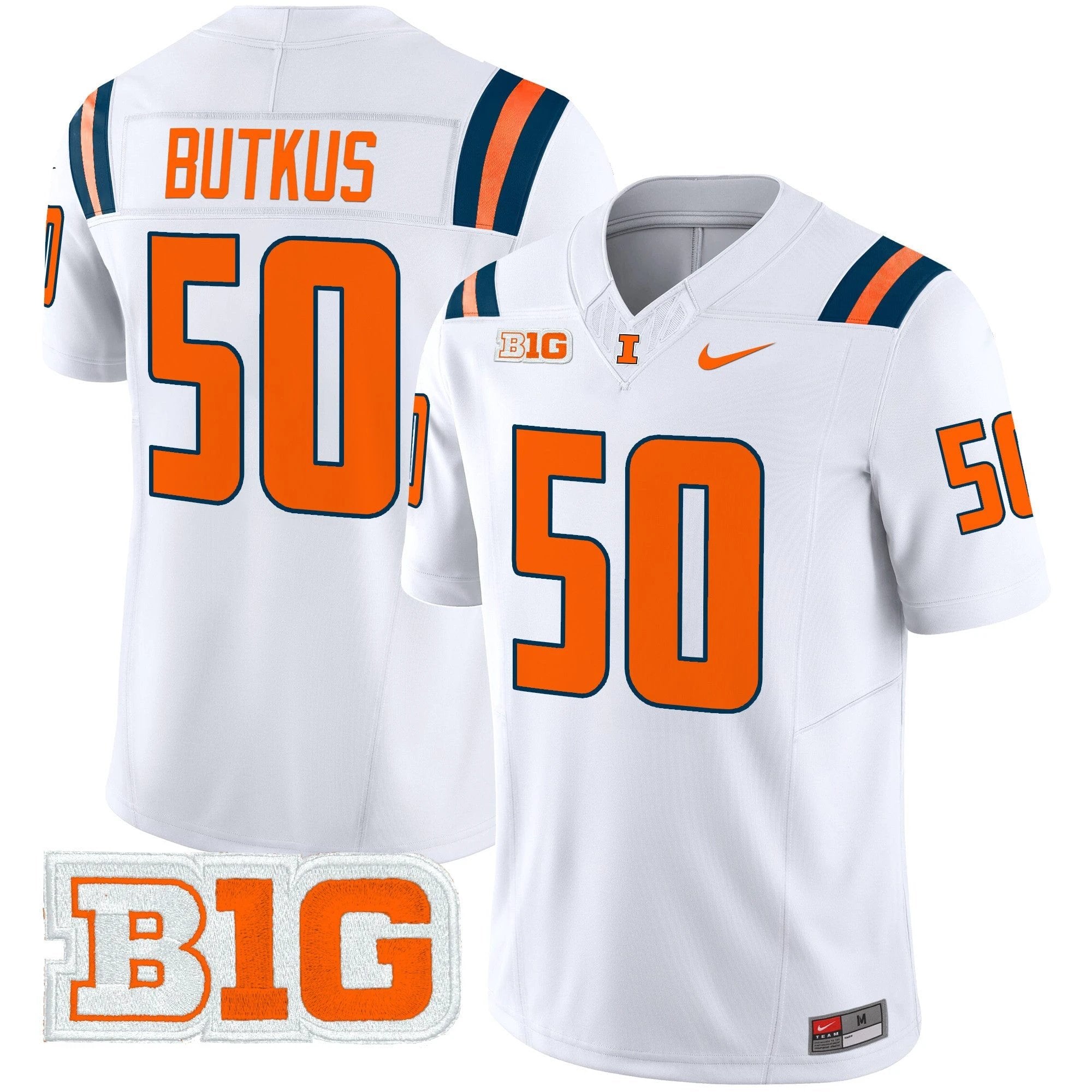 Men's Illinois Fighting Illini 2025 Vapor Limited Jersey - All Stitched by bustlight