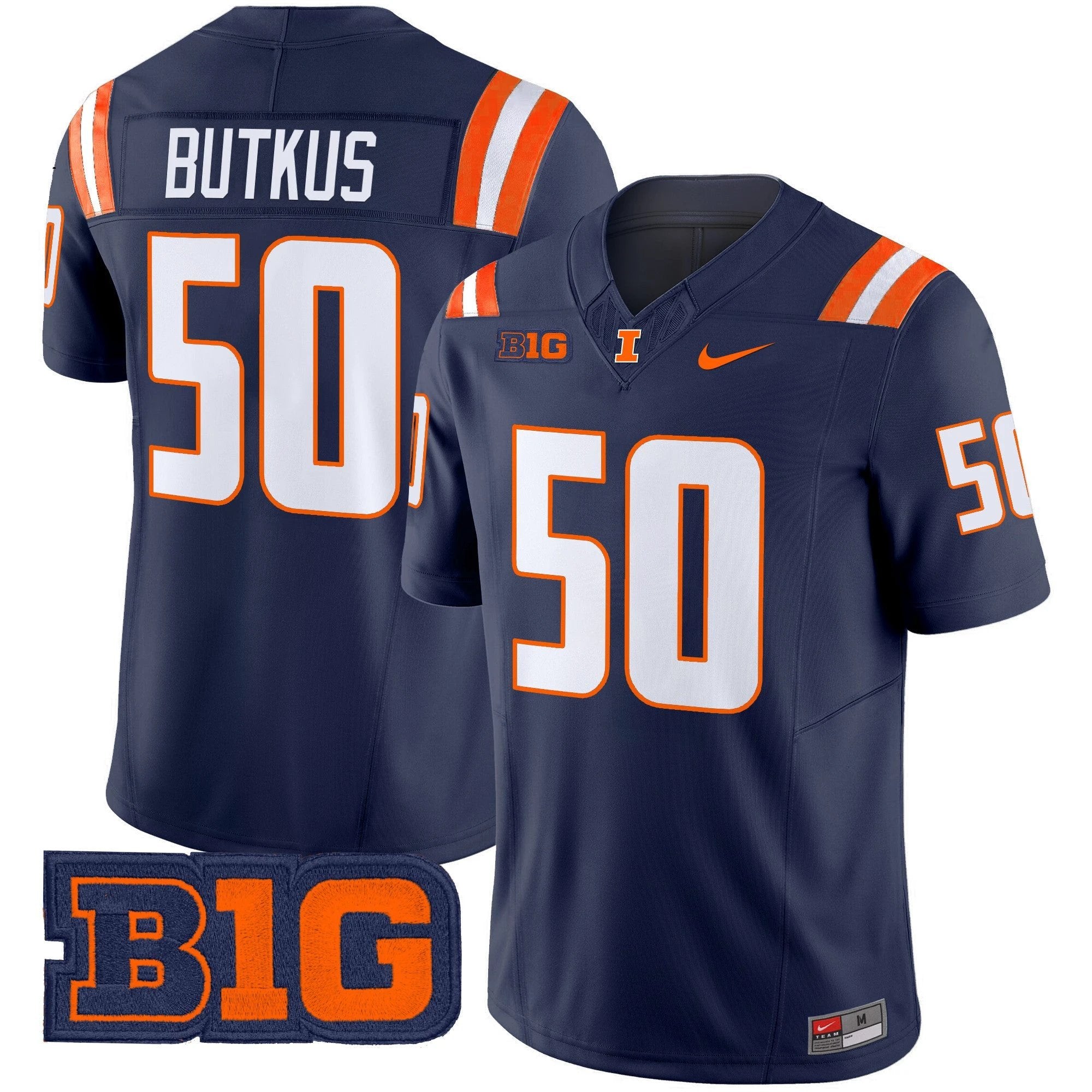 Men's Illinois Fighting Illini 2025 Vapor Limited Jersey - All Stitched by bustlight