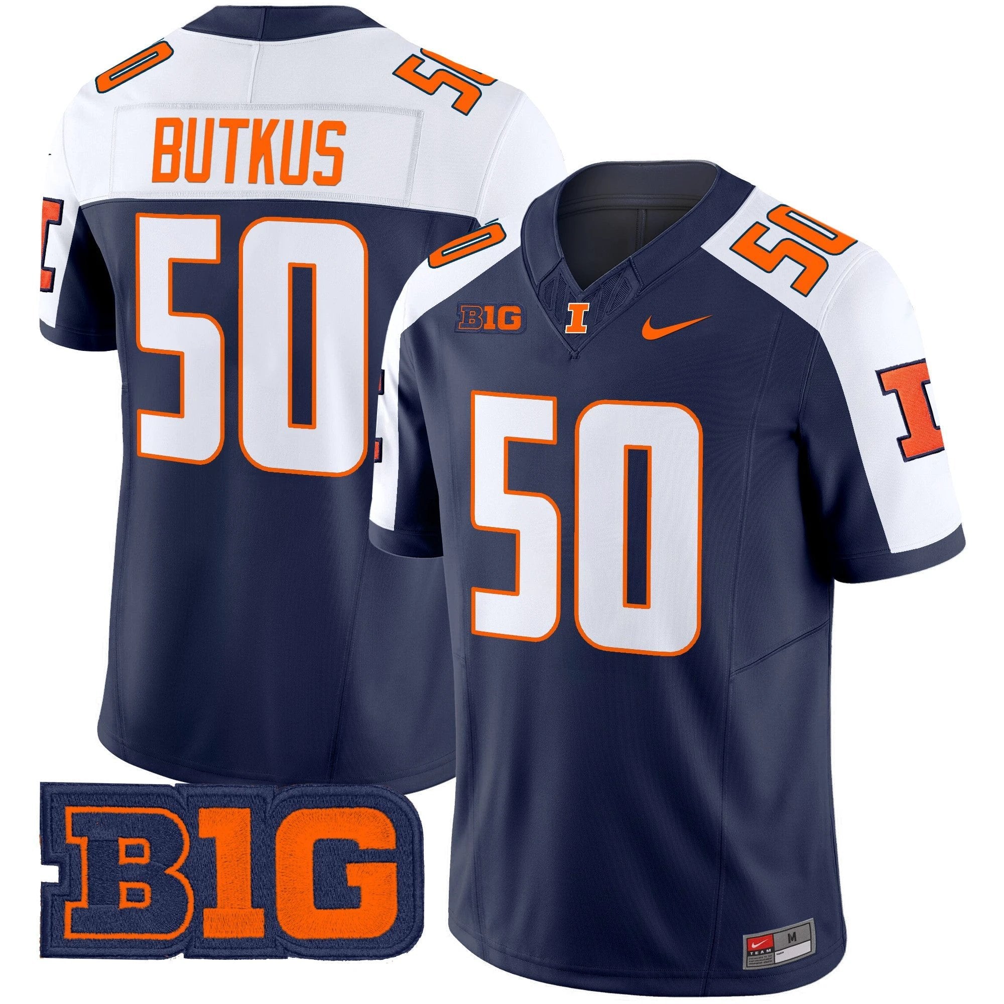 Men's Illinois Fighting Illini 2025 Vapor Limited Jersey - All Stitched by bustlight