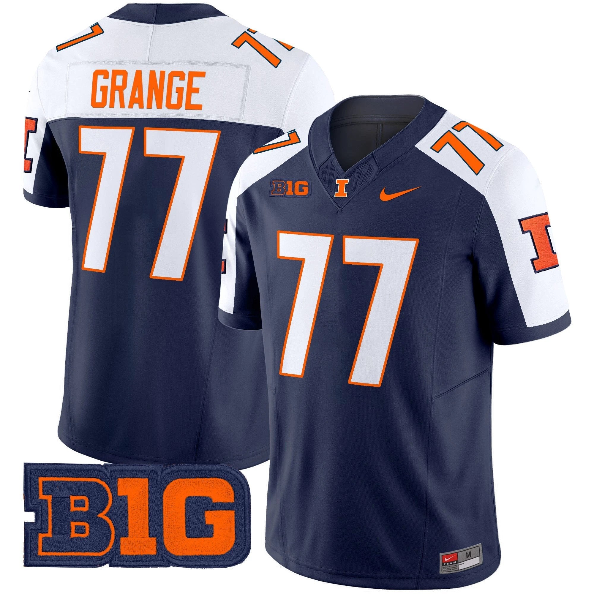 Men's Illinois Fighting Illini 2025 Vapor Limited Jersey - All Stitched by bustlight