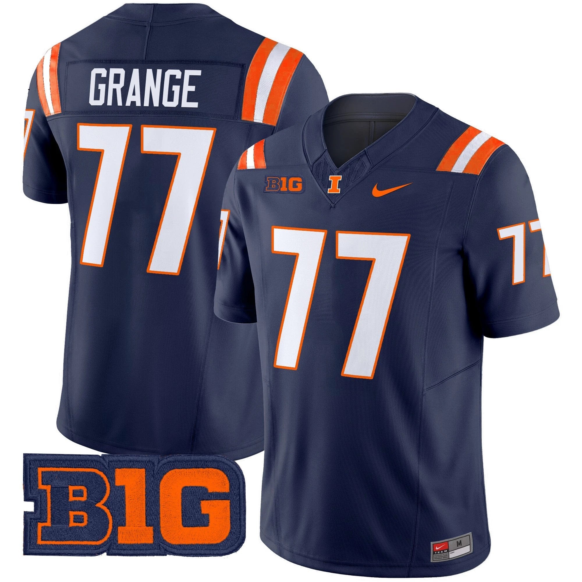 Men's Illinois Fighting Illini 2025 Vapor Limited Jersey - All Stitched by bustlight