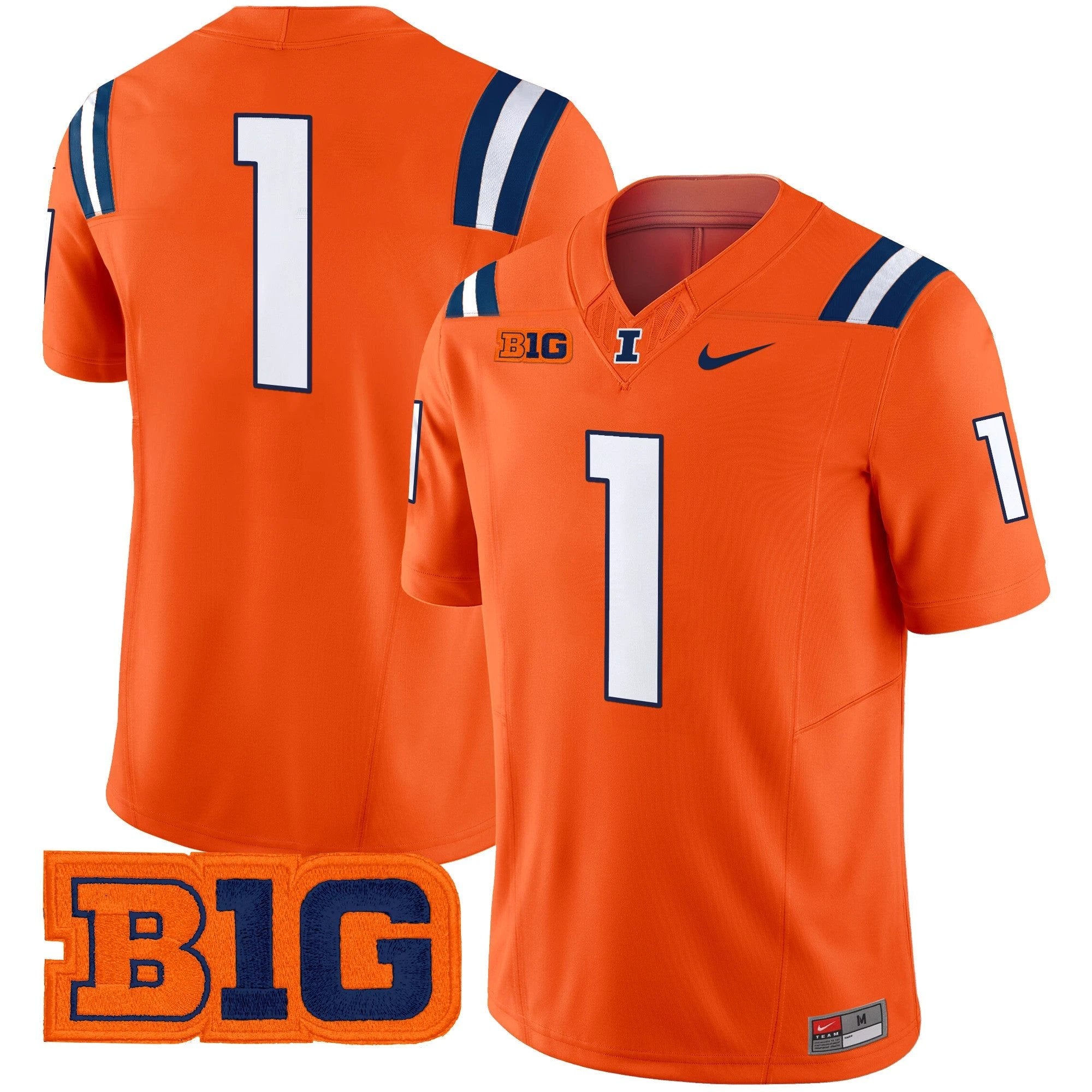 Men's Illinois Fighting Illini 2025 Vapor Limited Jersey - All Stitched by bustlight
