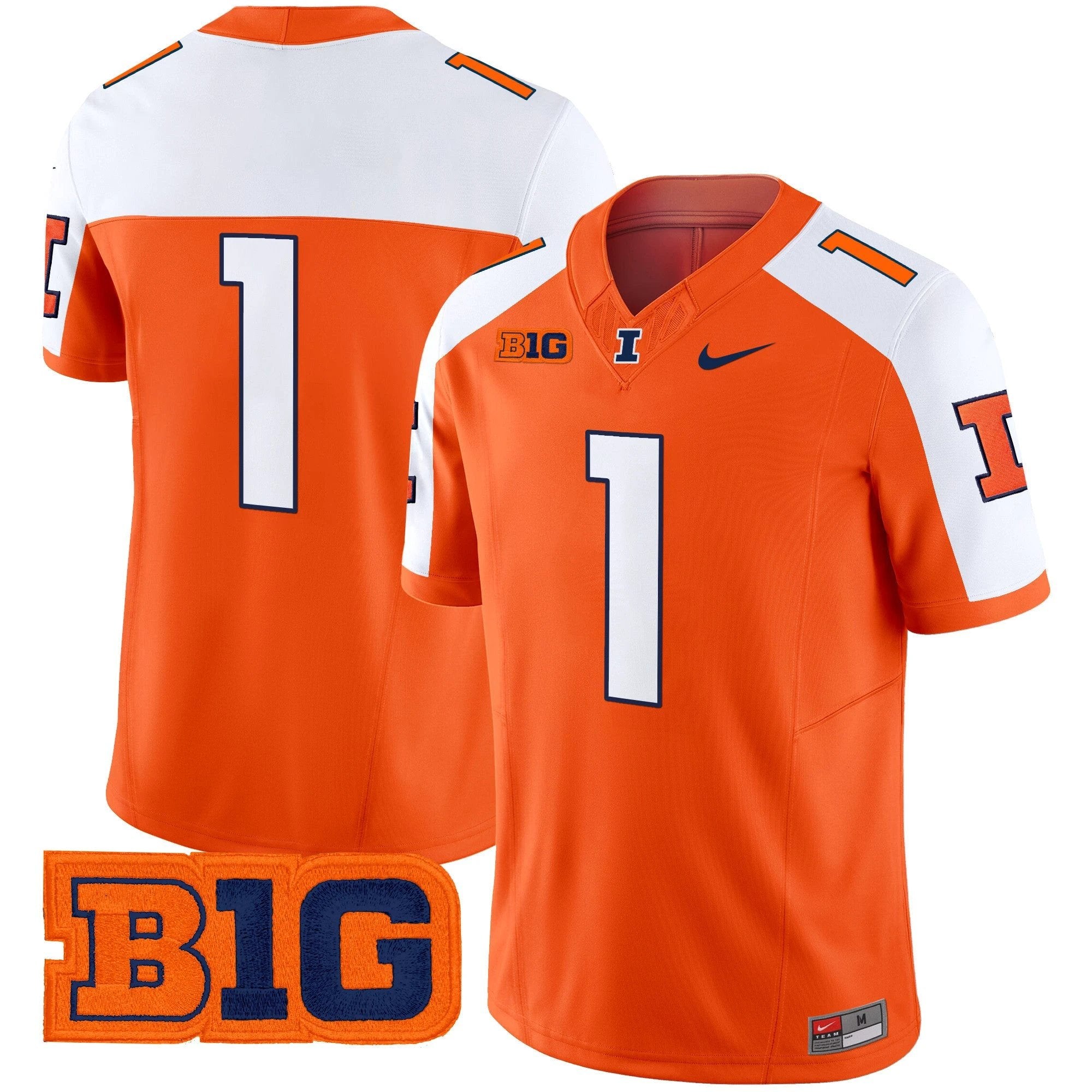Men's Illinois Fighting Illini 2025 Vapor Limited Jersey - All Stitched by bustlight