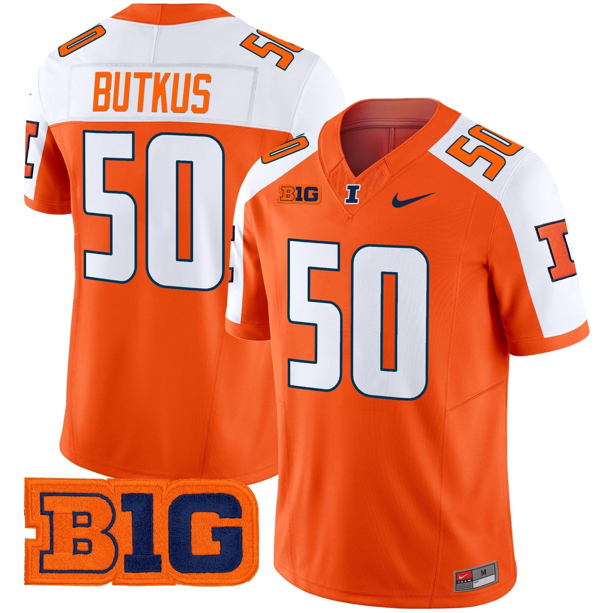 Men's Illinois Fighting Illini 2025 Vapor Limited Jersey - All Stitched by bustlight