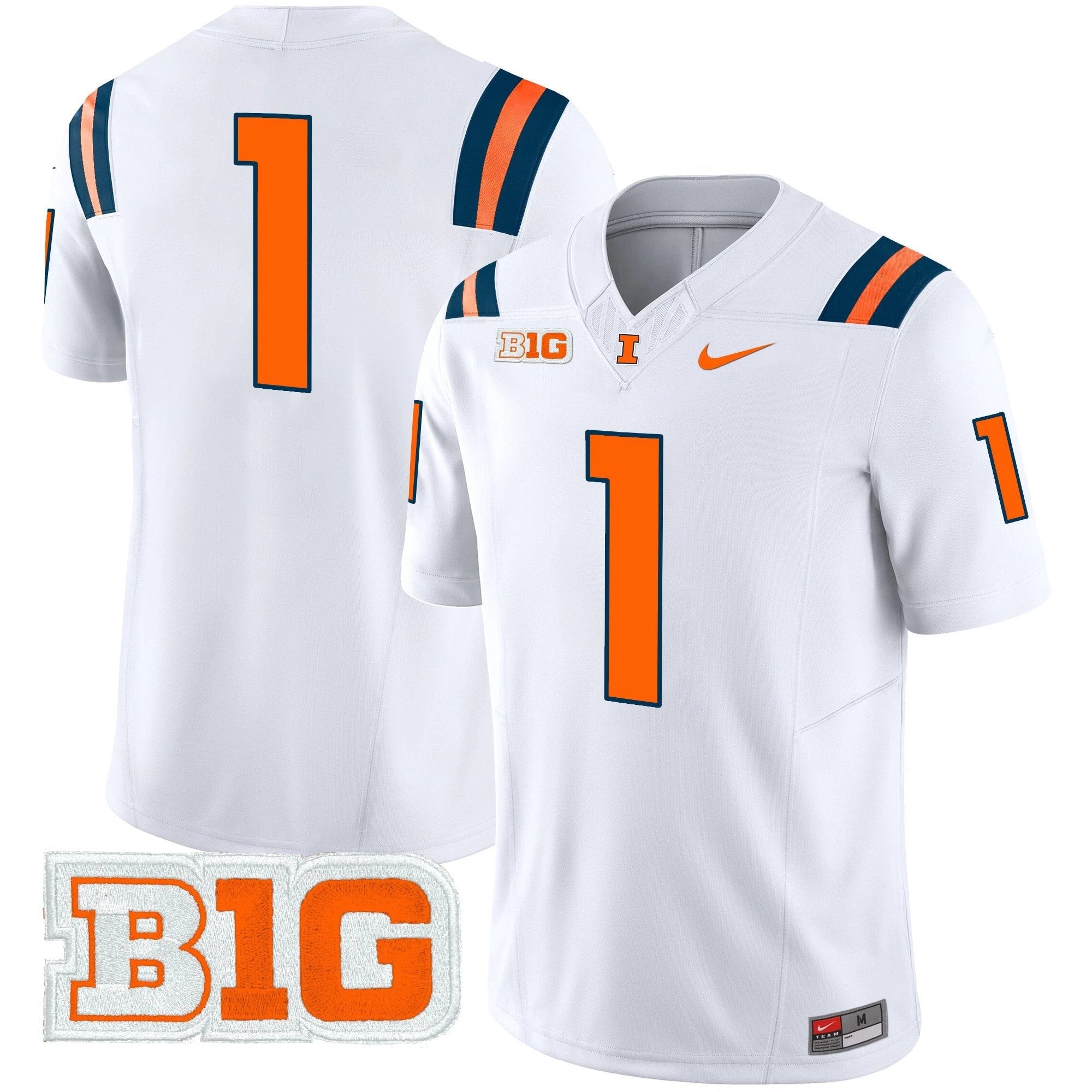 Men's Illinois Fighting Illini 2025 Vapor Limited Jersey - All Stitched by bustlight