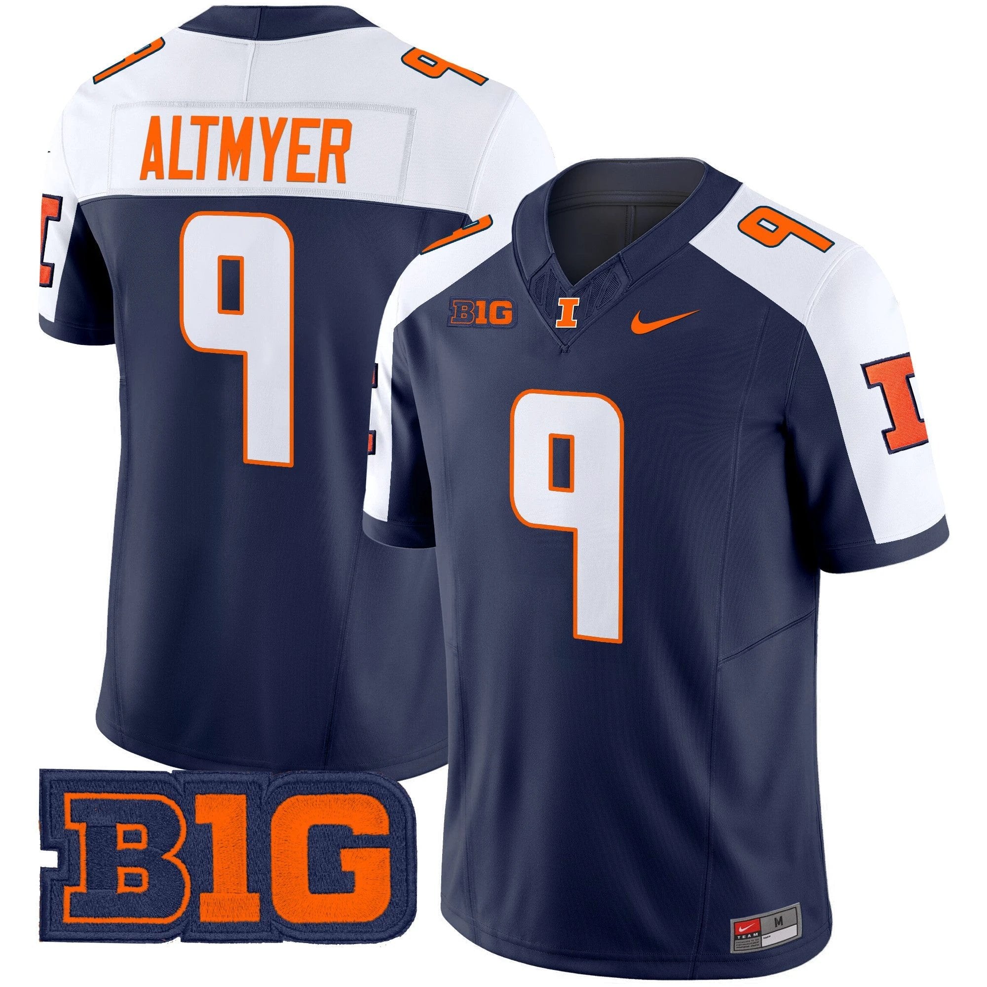 Men's Illinois Fighting Illini 2025 Vapor Limited Jersey - All Stitched by bustlight