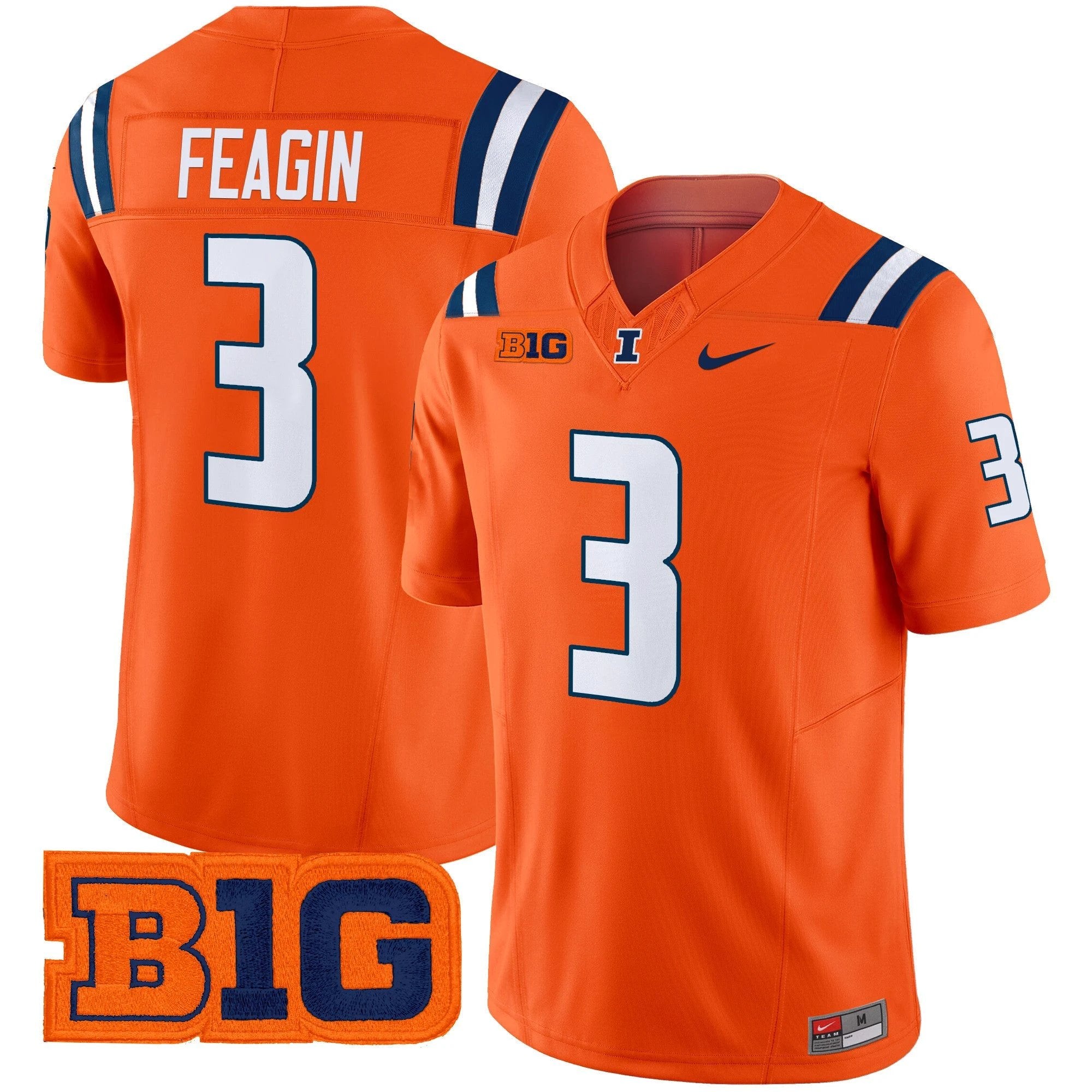 Men's Illinois Fighting Illini 2025 Vapor Limited Jersey - All Stitched by bustlight
