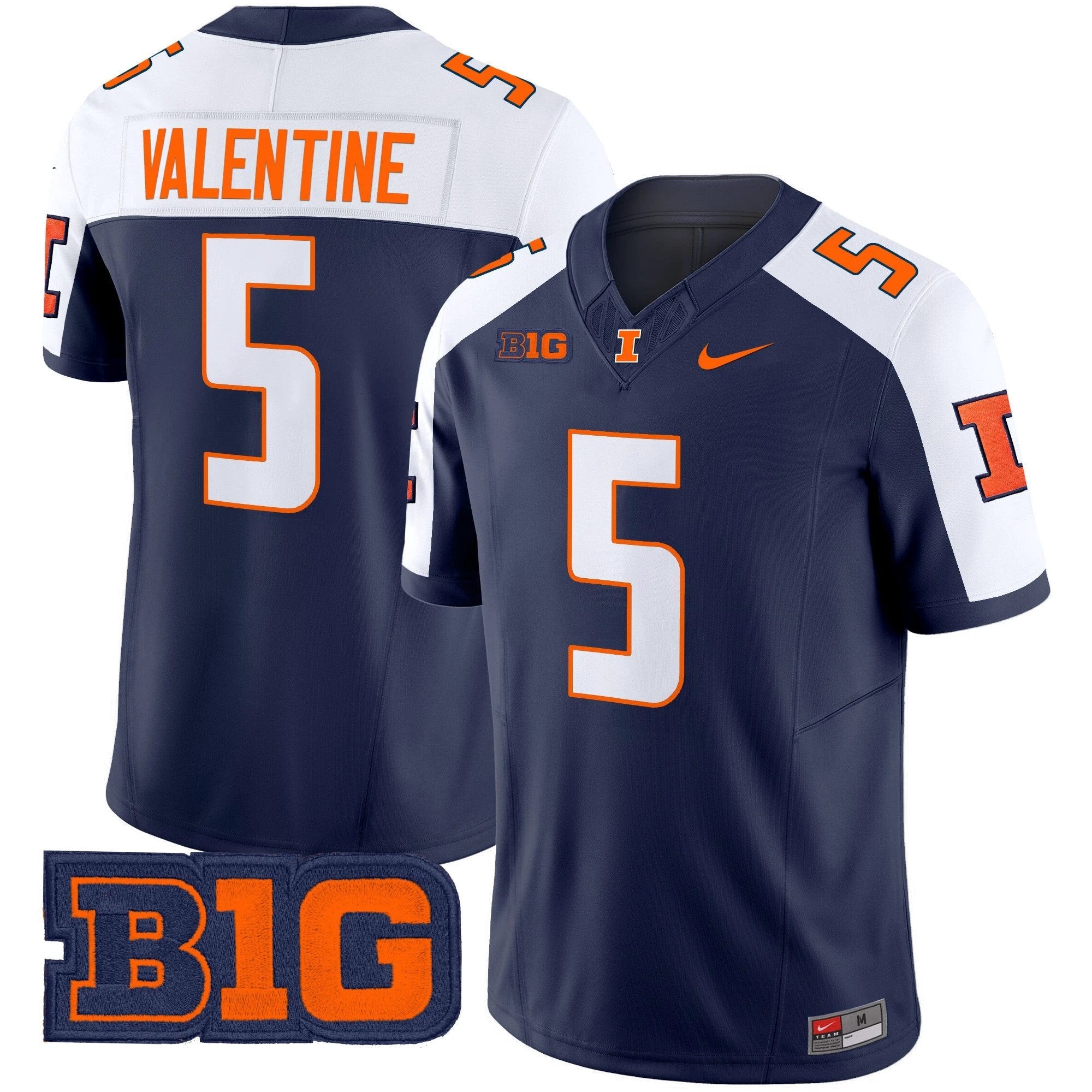 Men's Illinois Fighting Illini 2025 Vapor Limited Jersey - All Stitched by bustlight