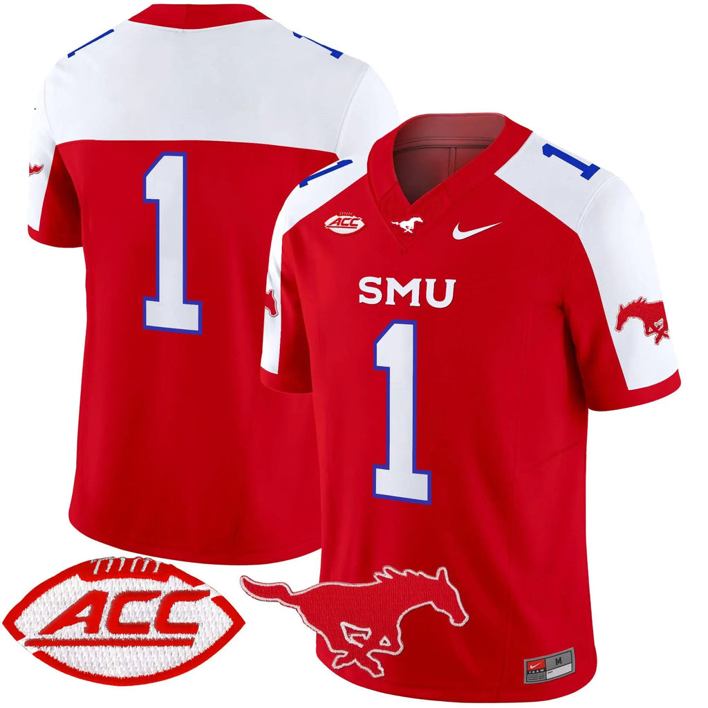 SMU 2025 Vapor Limited Jersey - Stitched by SMU Mustangs