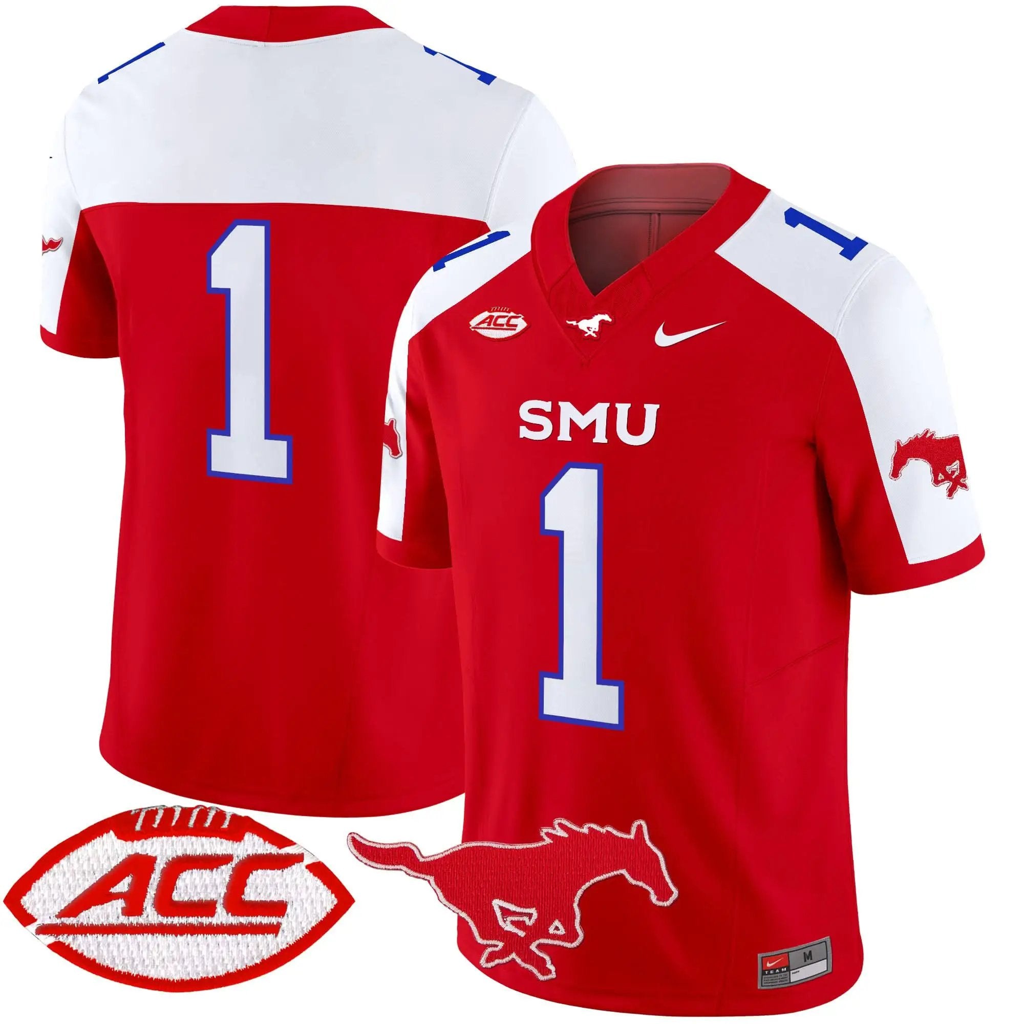 SMU 2025 Vapor Limited Jersey - Stitched by SMU Mustangs