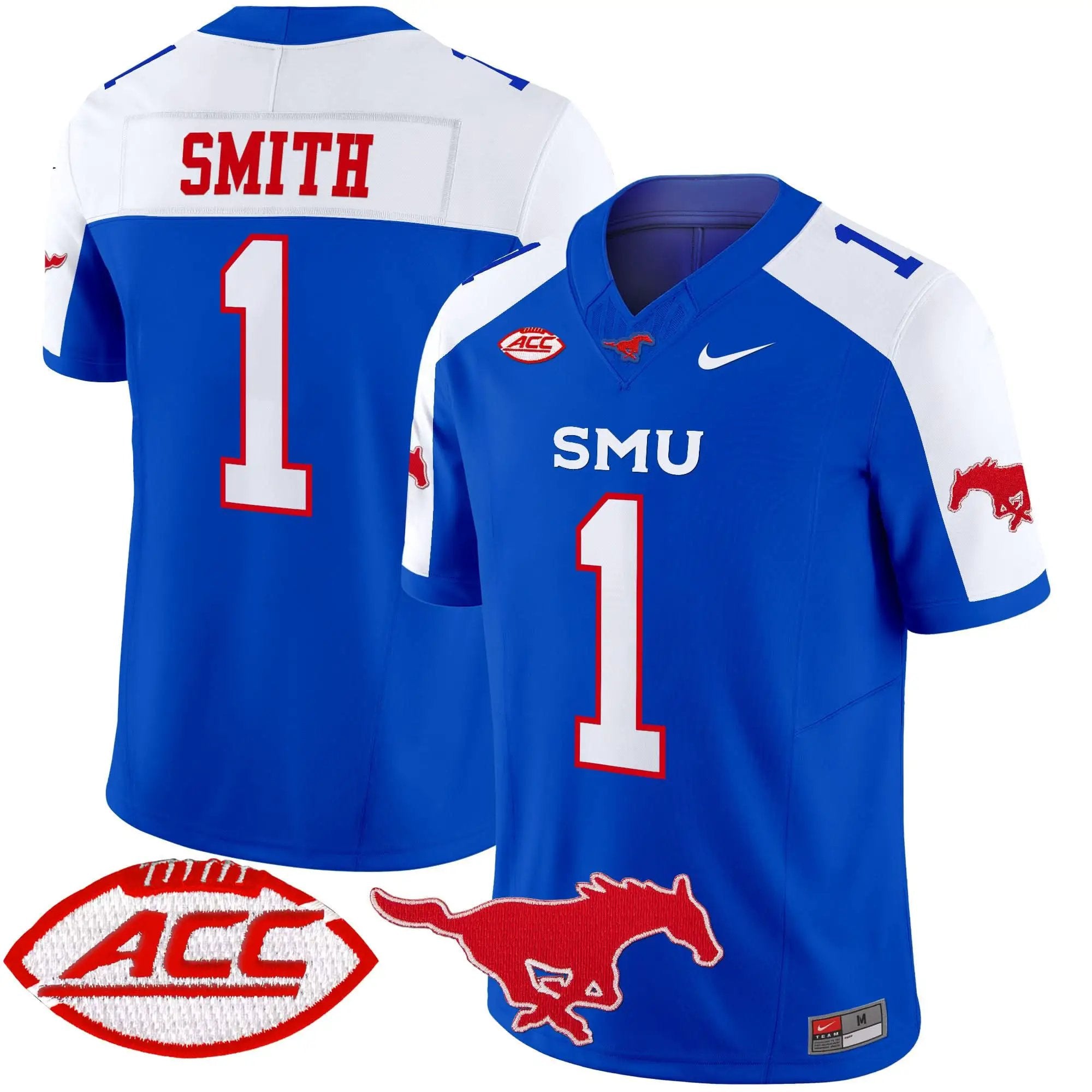 SMU 2025 Vapor Limited Jersey - Stitched by SMU Mustangs