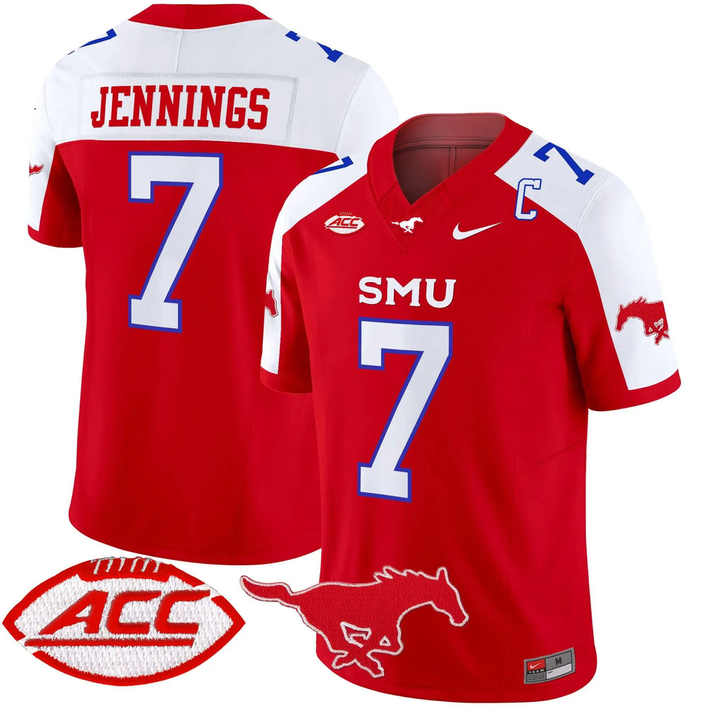 SMU 2025 Vapor Limited Jersey - Stitched by SMU Mustangs