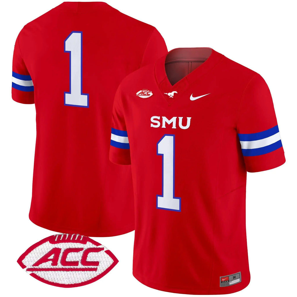 SMU 2025 Vapor Limited Jersey - Stitched by SMU Mustangs